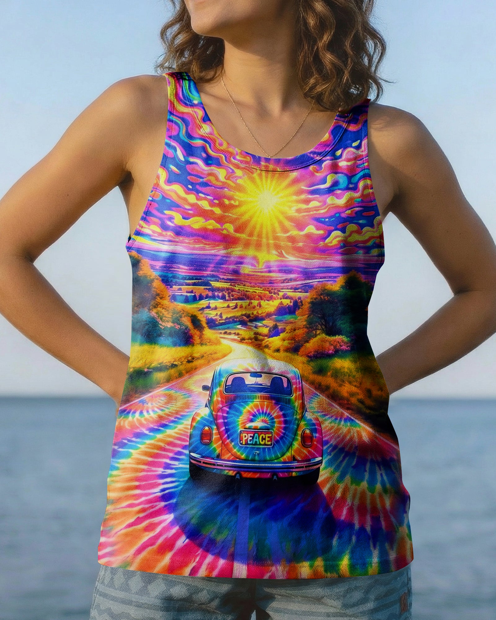 RADIANT HIPPIE CAR ALL OVER PRINT - YHHG0402263