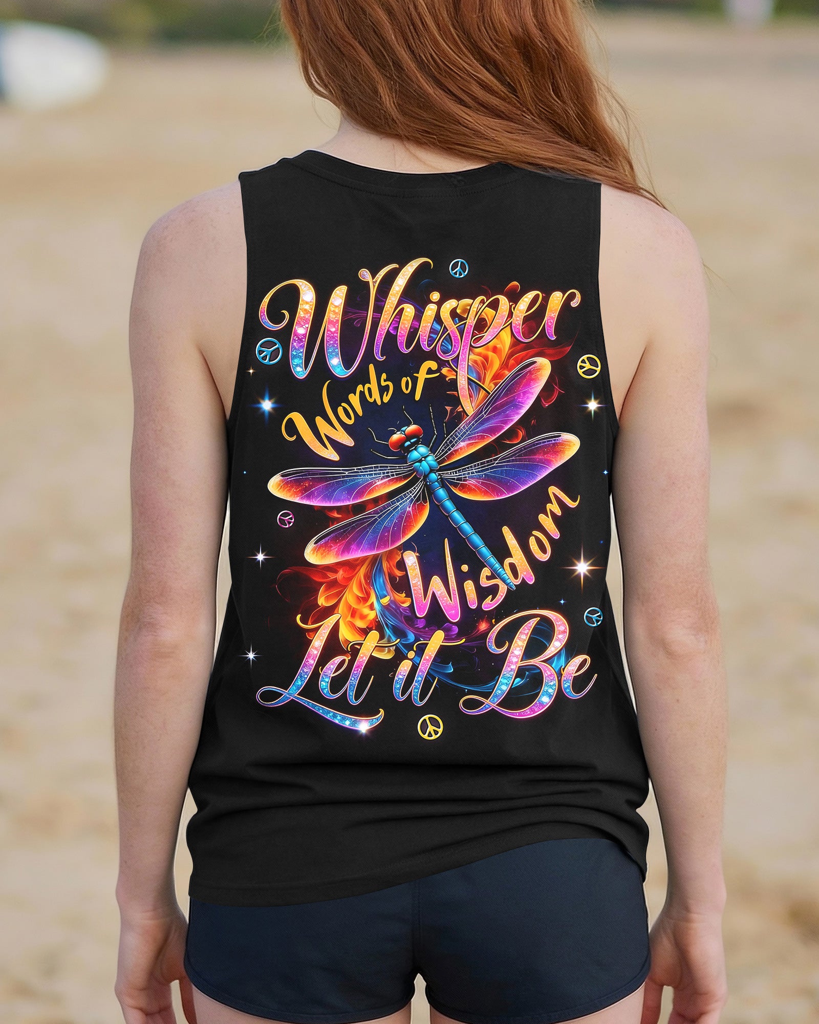 WHISPER WORDS OF WISDOM LET IT BE DRAGONFLY ALL OVER PRINT - TYTD0902261