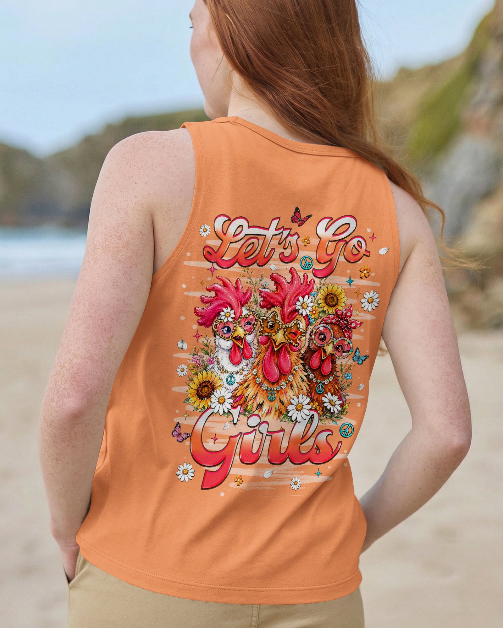 LET'S GO GIRLS CHICKEN ALL OVER PRINT    - TLHN2506262