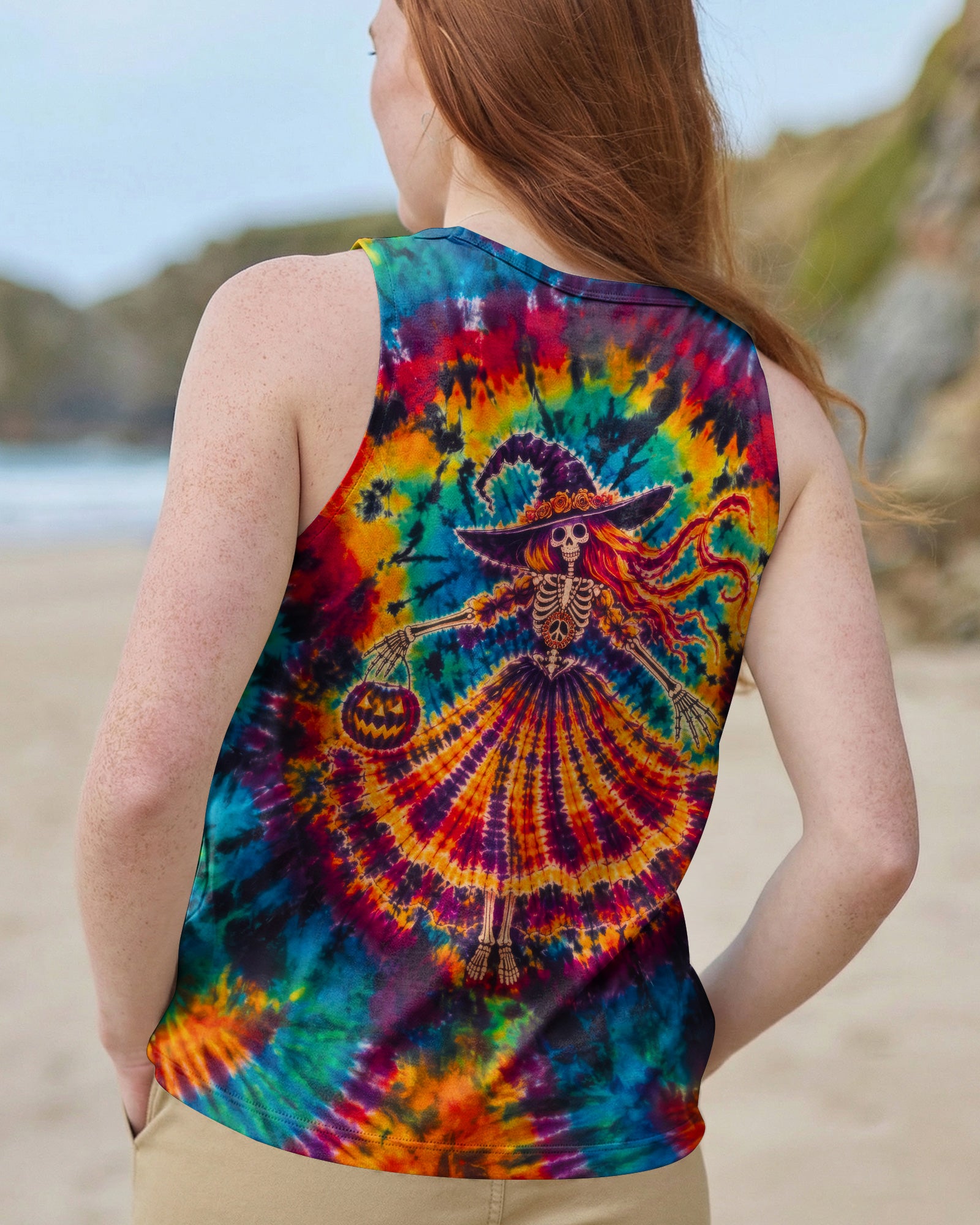 HIPPIE HARVEST SKELETON LADY ALL OVER PRINT – RI3107261