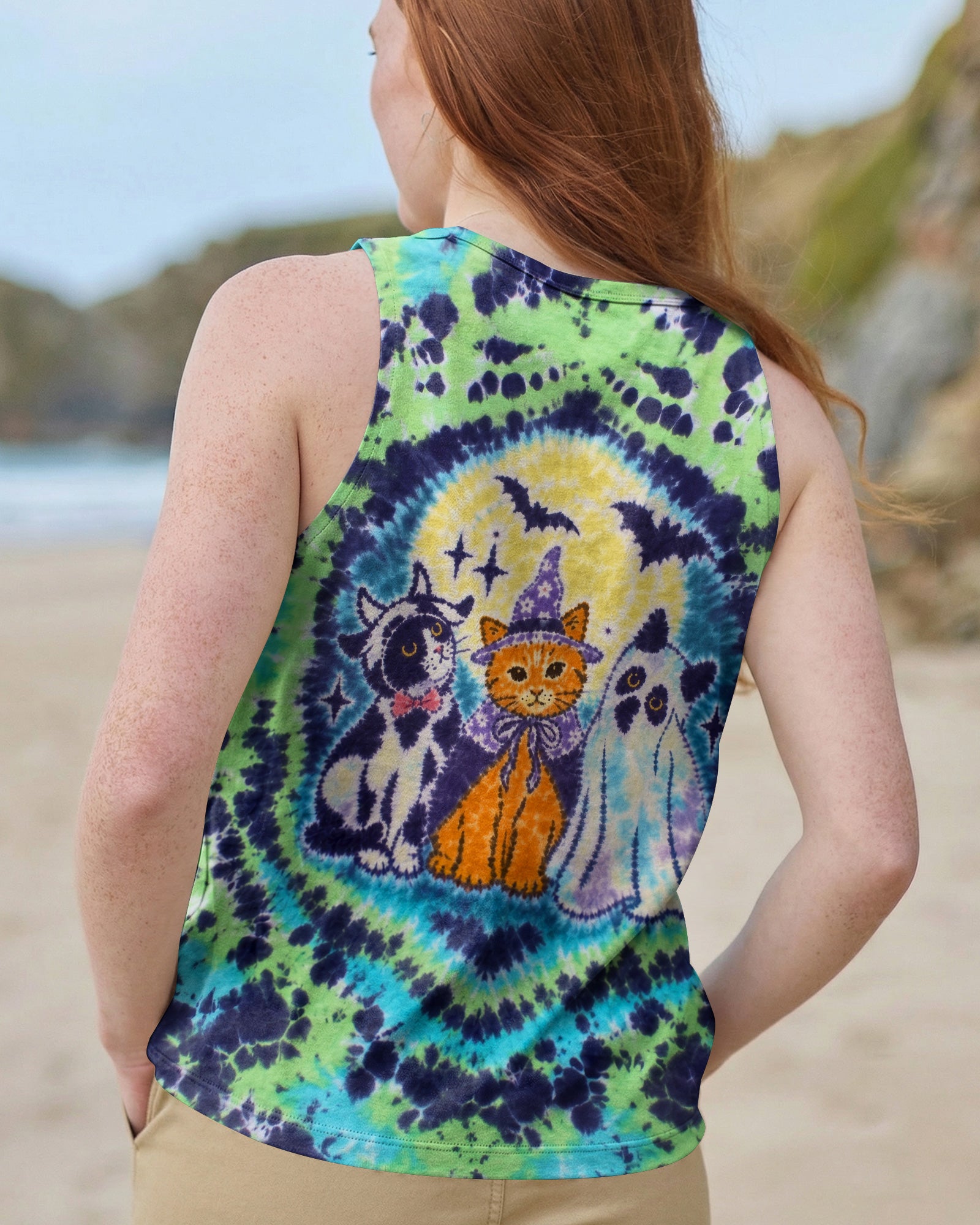 WITCHY KITTY GHOST FRIENDS ALL OVER PRINT – RI0508263