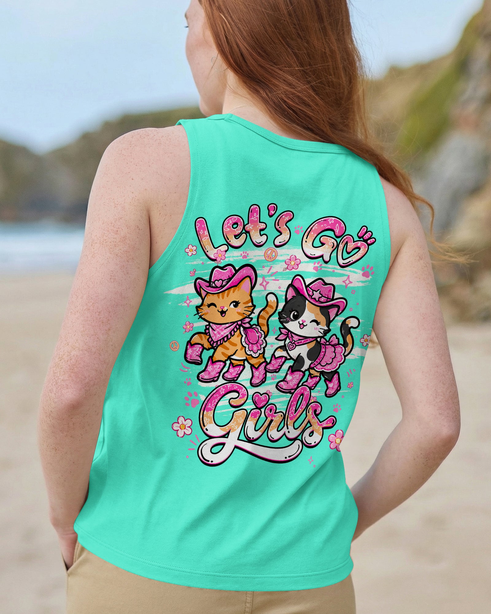 LET'S GO GIRLS CAT ALL OVER PRINT - TLHG0907264