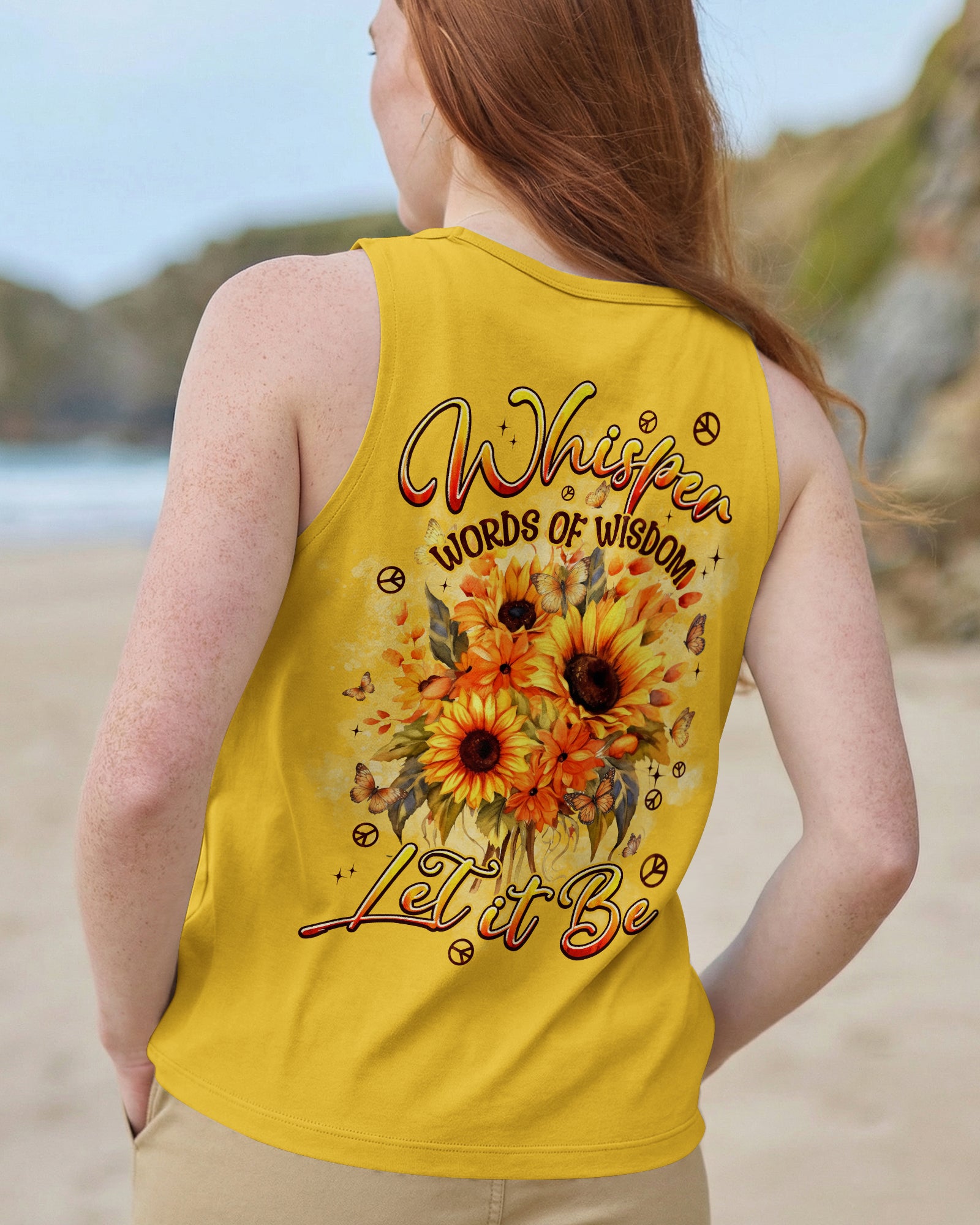 WHISPER WORDS OF WISDOM LET IT BE SUNFLOWER ALL OVER PRINT - TYPQ1303261