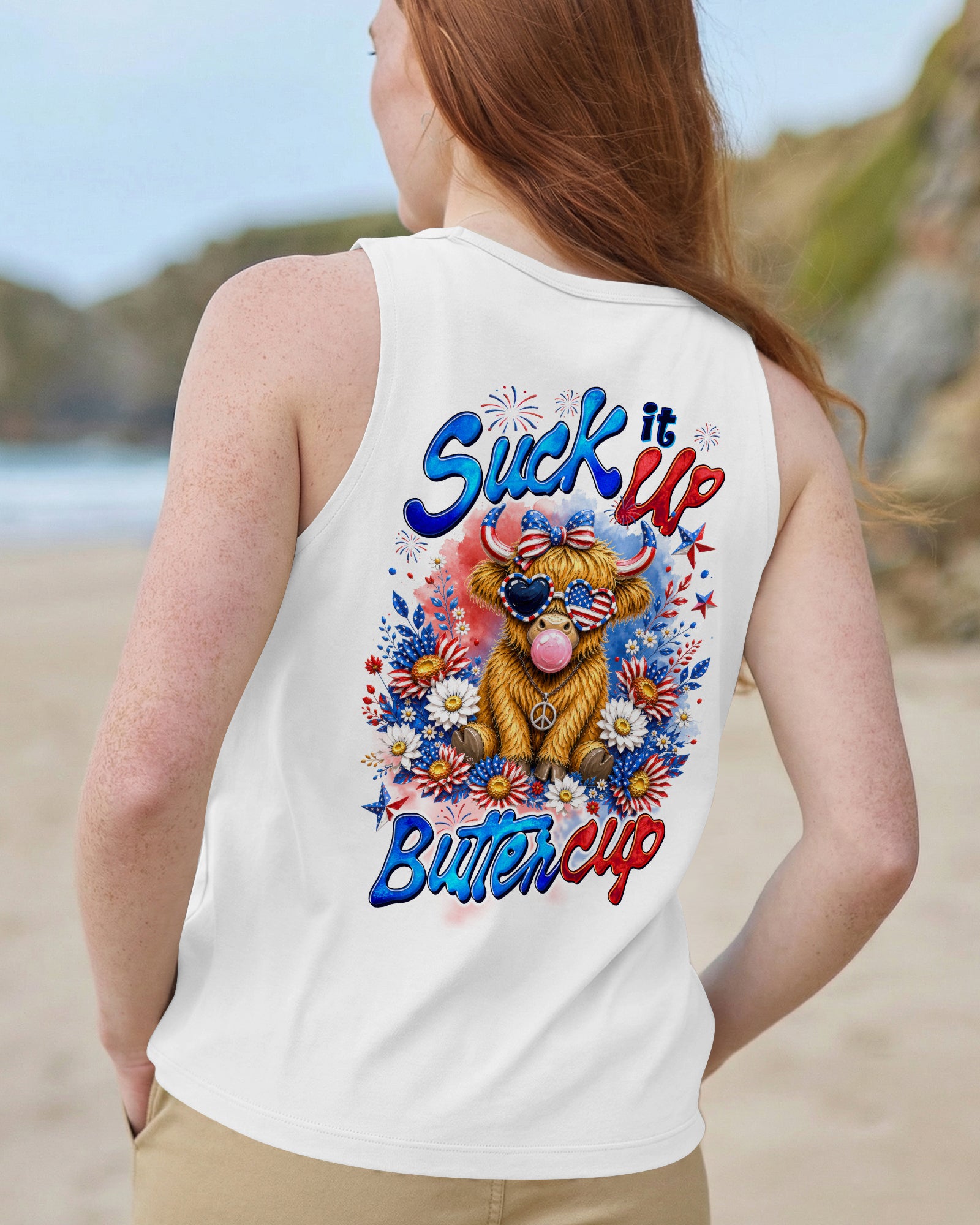 SUCK IT UP BUTTERCUP COW ALL OVER PRINT - TLTW2705262