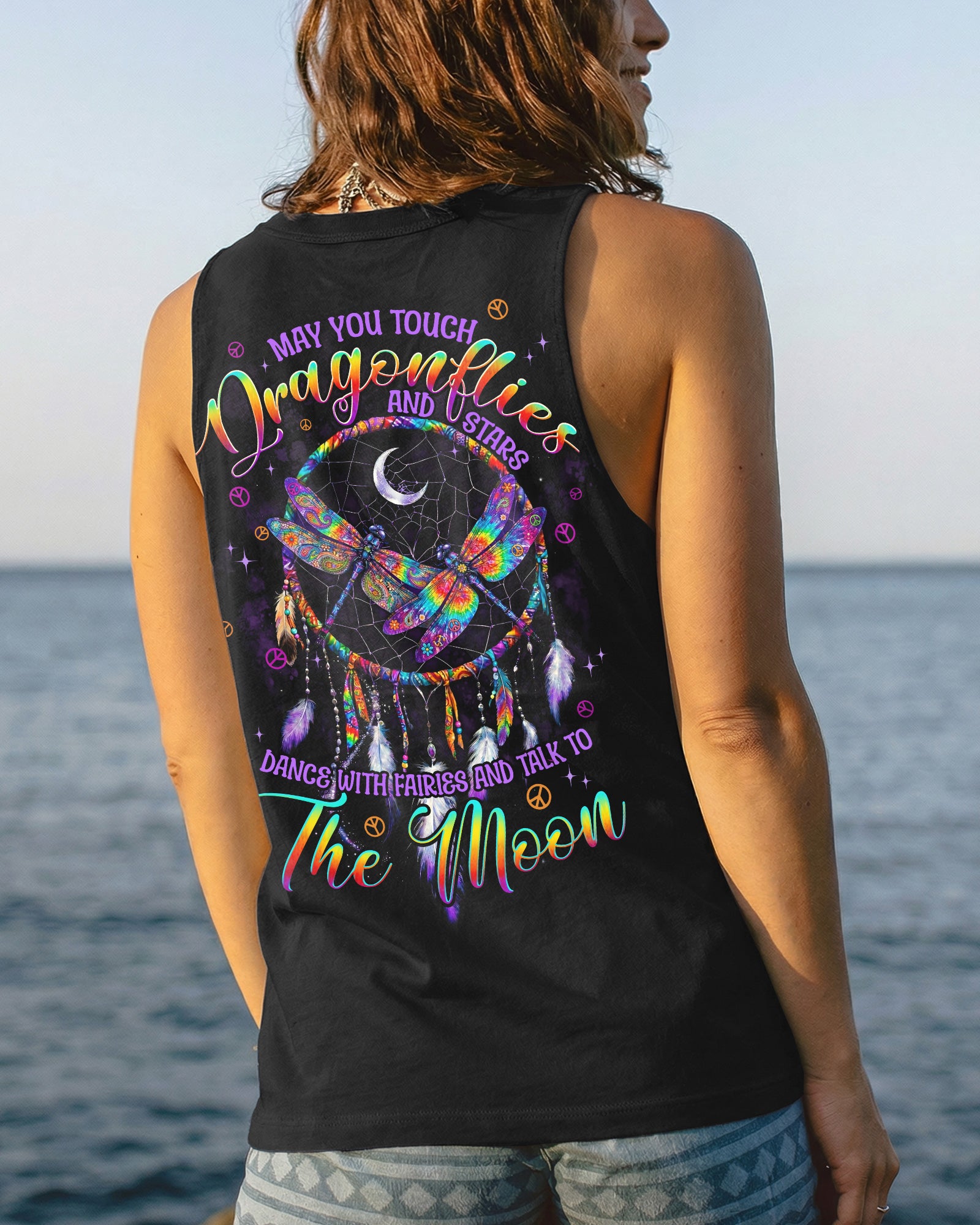 MAY YOU TOUCH DRAGONFLIES DREAMCATCHER ALL OVER PRINT - TYPQ0602261