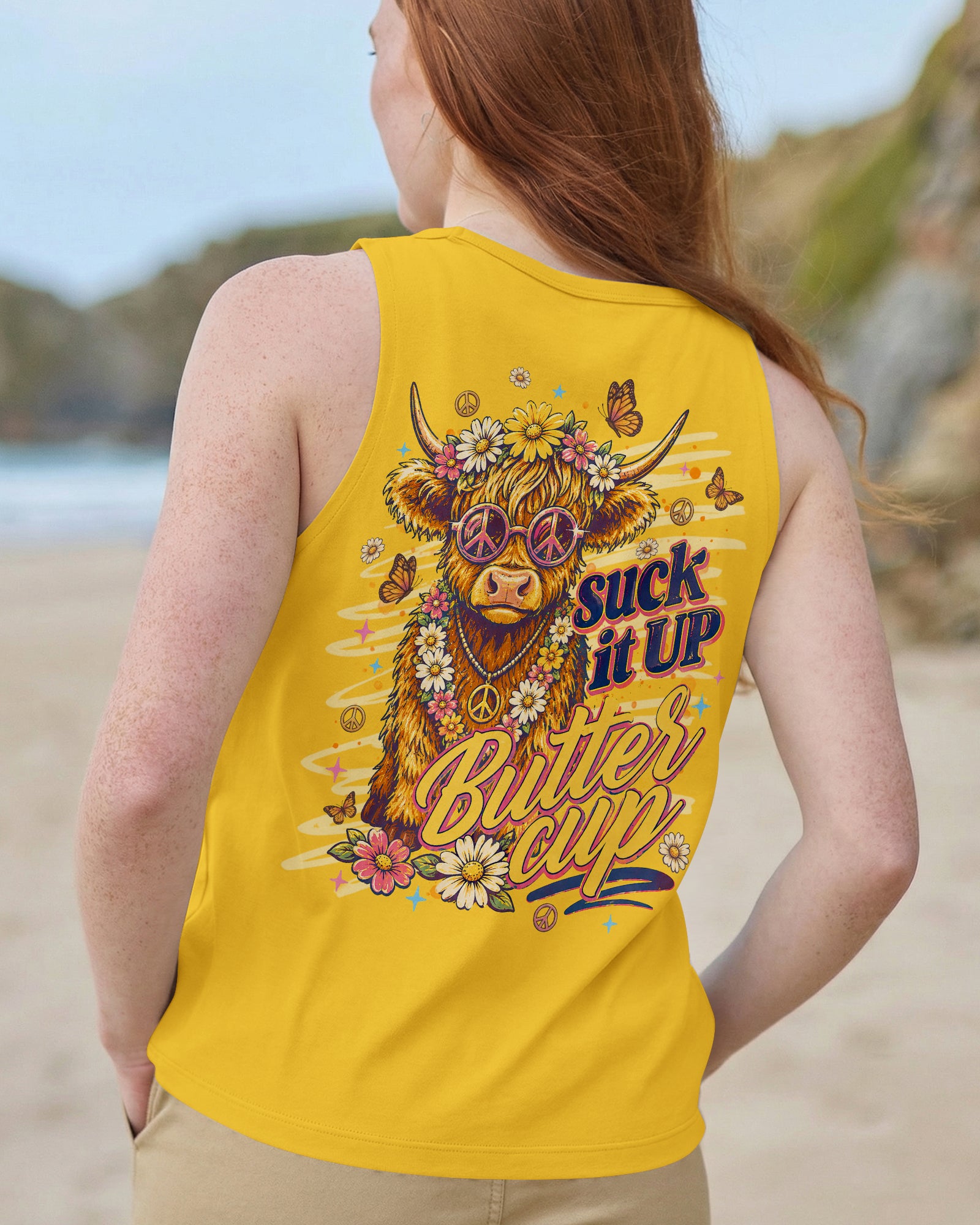 SUCK IT UP BUTTERCUP  COW ALL OVER PRINT  - TLNT0705262