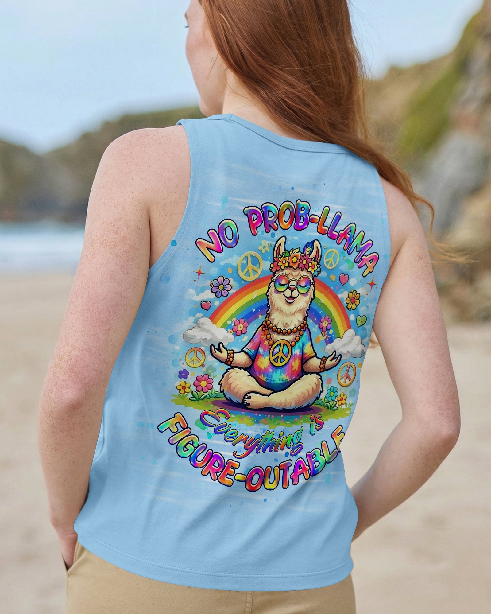 NO PROB-LLAMA ALL OVER PRINT - YHHG1102261