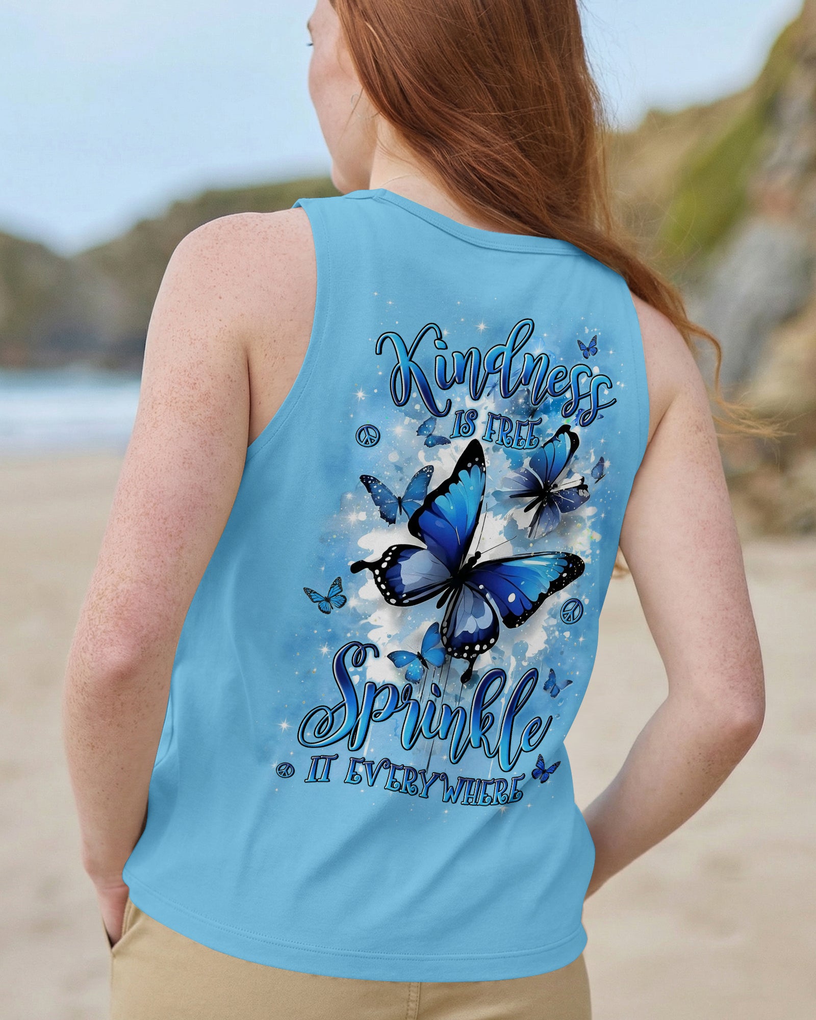 KINDNESS IS FREE SPRINKLE IT EVERYWHERE BUTTERFLIES ALL OVER PRINT - TYLN0403261