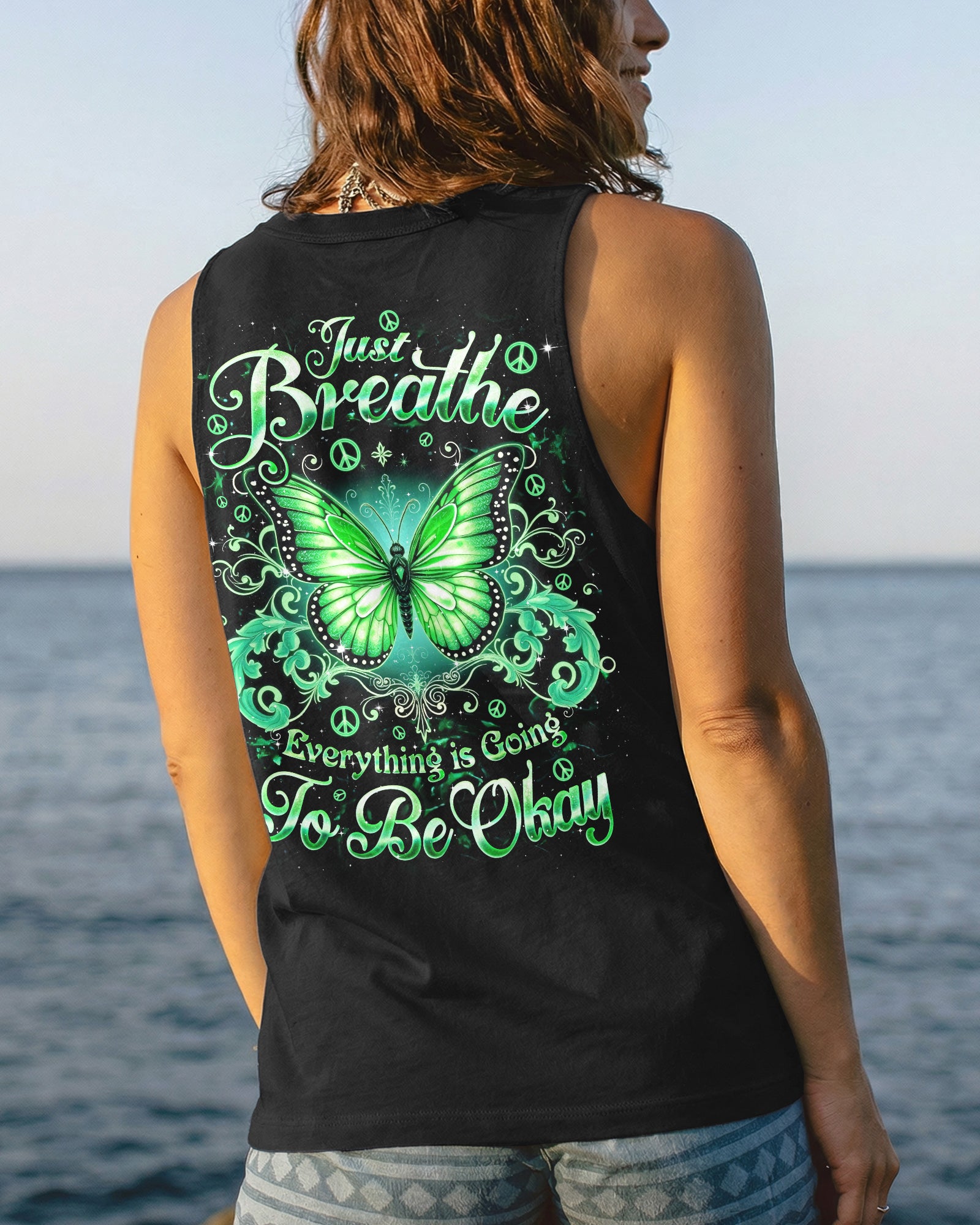 JUST BREATHE BUTTERFLY ALL OVER PRINT - TYQY2803262