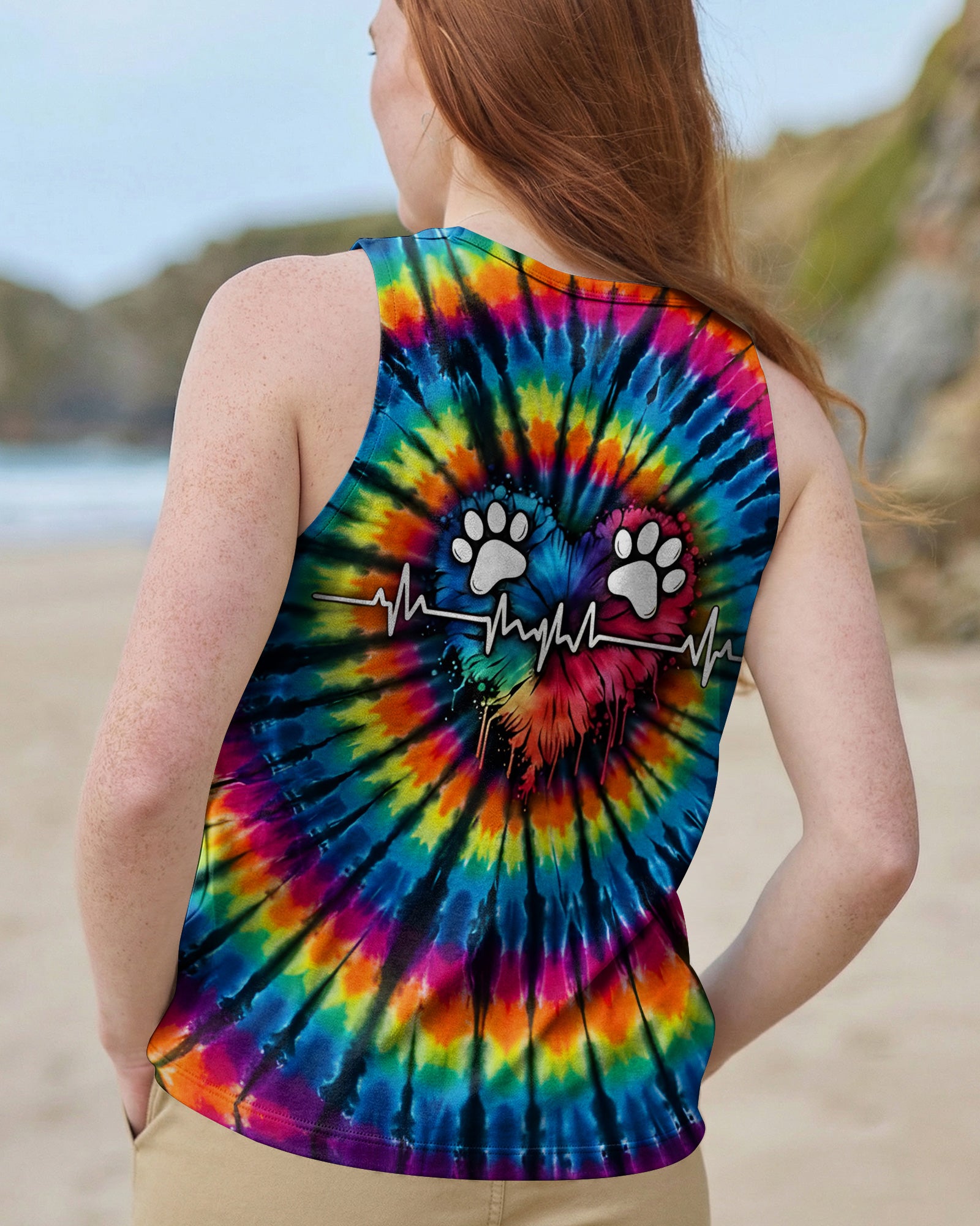 PAW HEARTBEAT COLORFUL ALL OVER PRINT - TYQY1302261