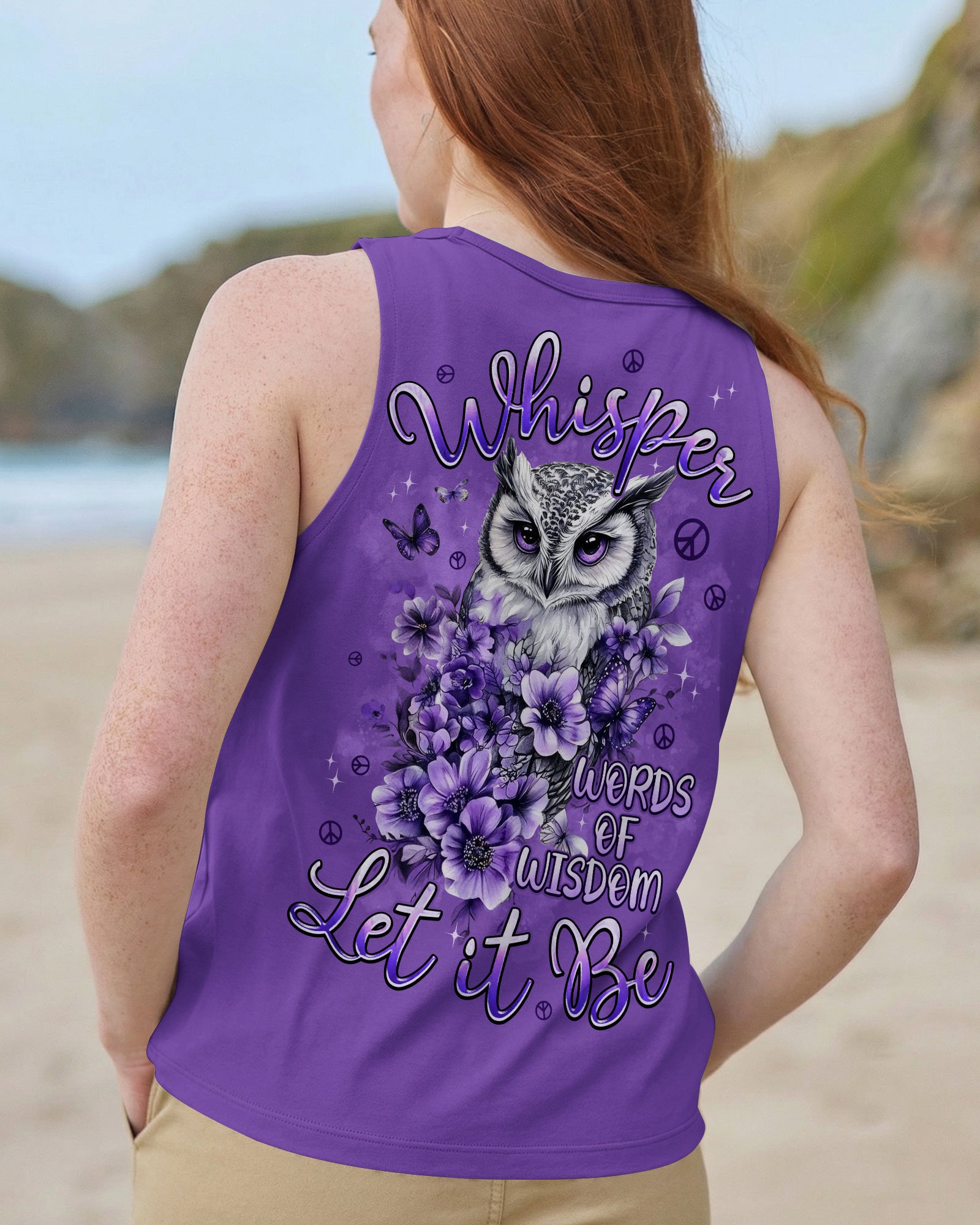 WHISPER WORDS OF WISDOM LET IT BE OWL ALL OVER PRINT - TYPQ0902262