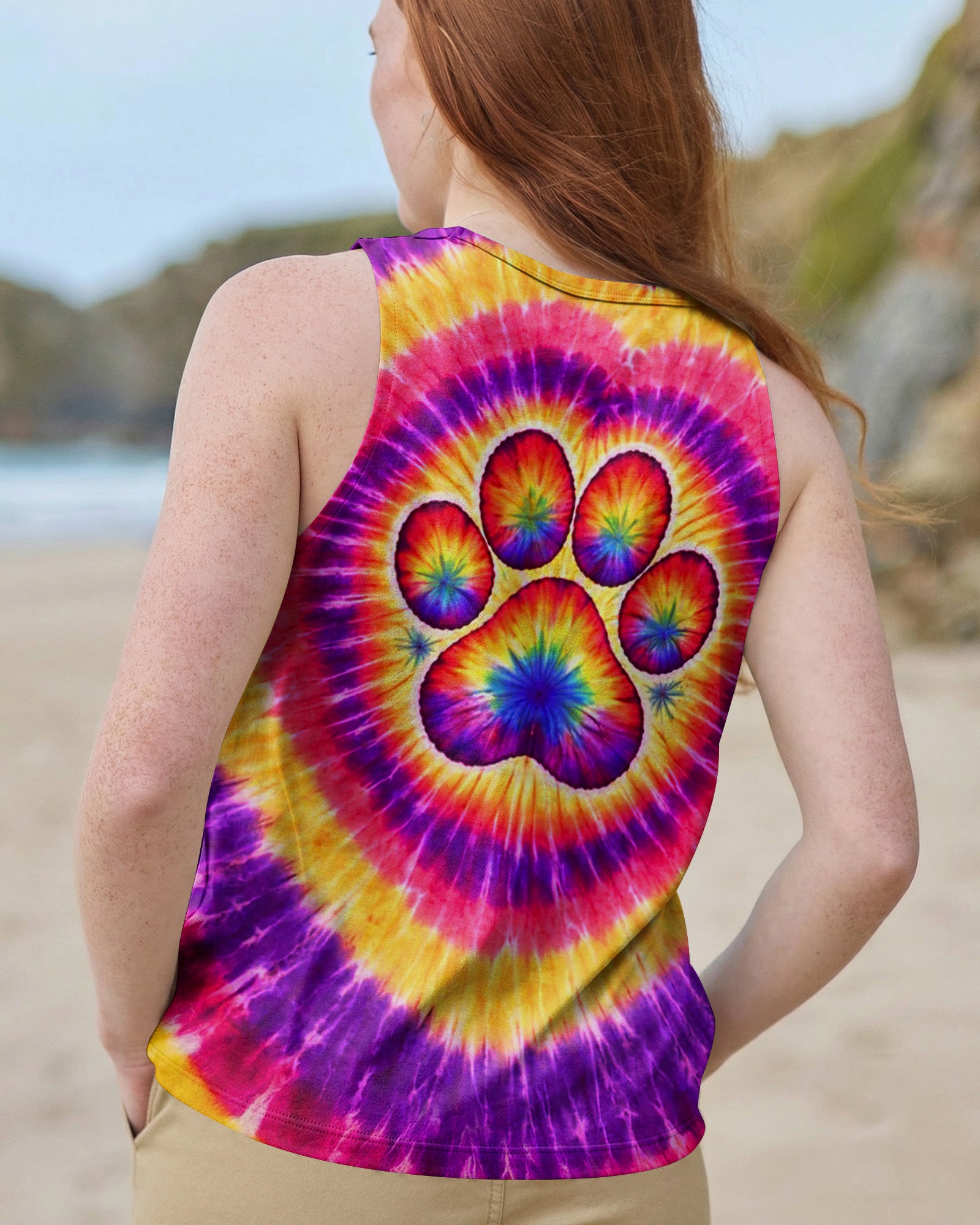 DOG MAMA PAW PRINT SWIRL ALL OVER PRINT - TLNT2702261