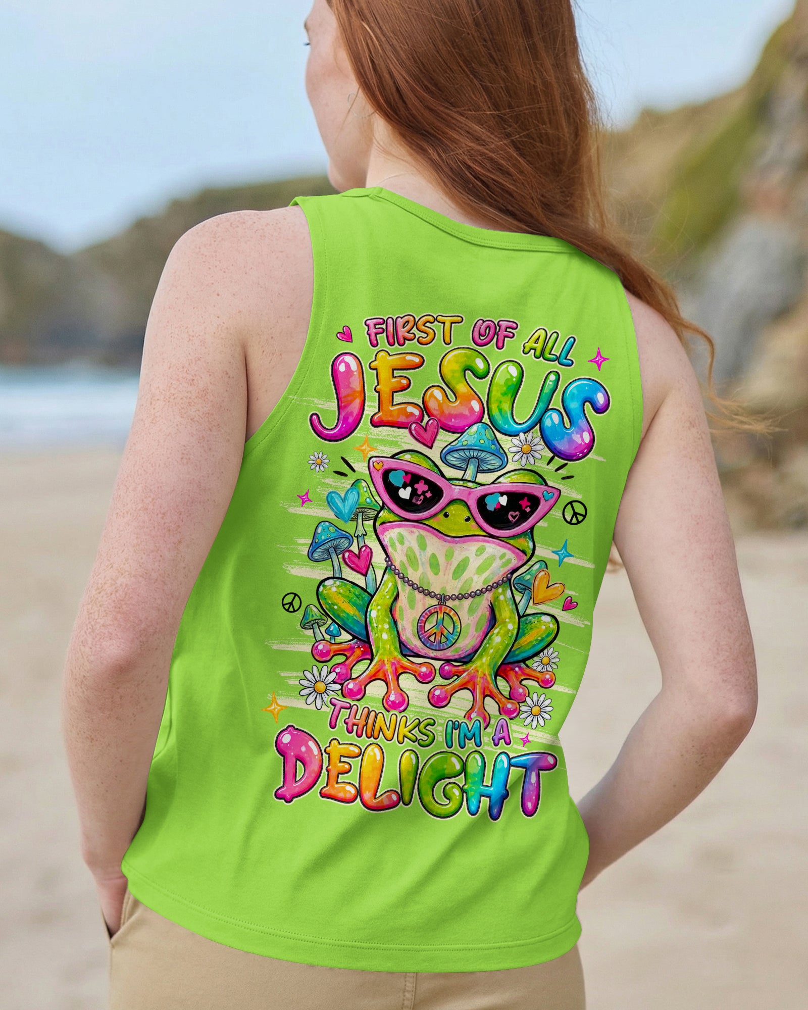 JESUS THINKS I'M A DELIGHT FROG ALL OVER PRINT - TYLN1407261