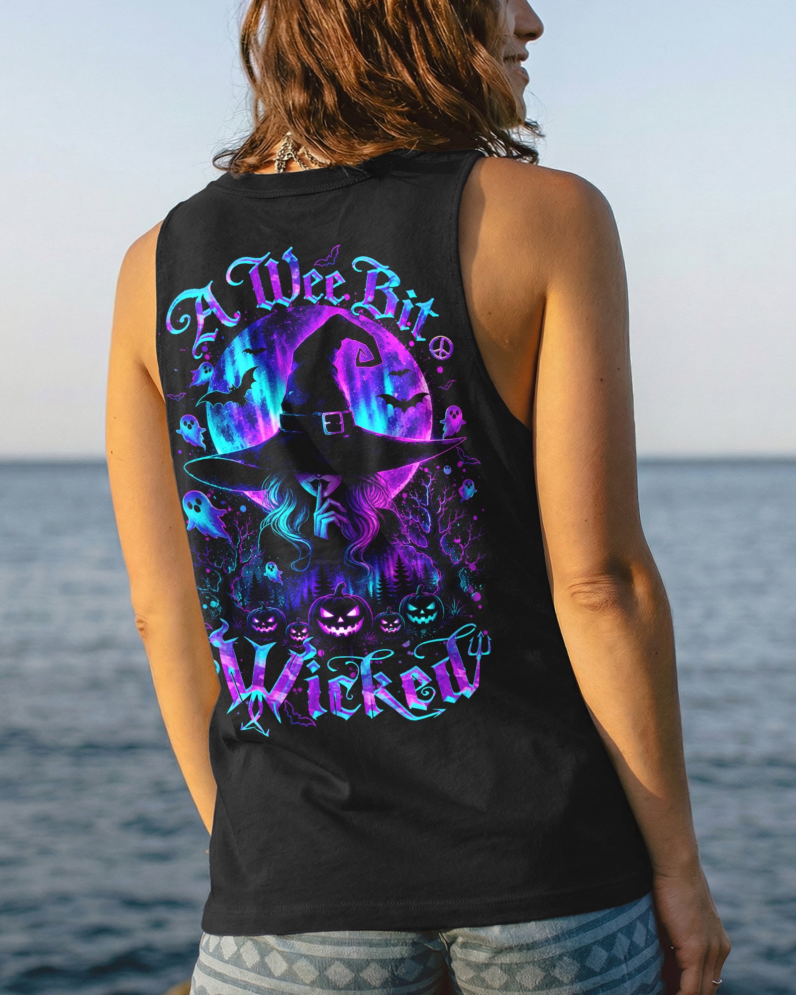 A WEE BIT WICKED AURORA MOON HALLOWEEN ALL OVER PRINT - TLHN1607264