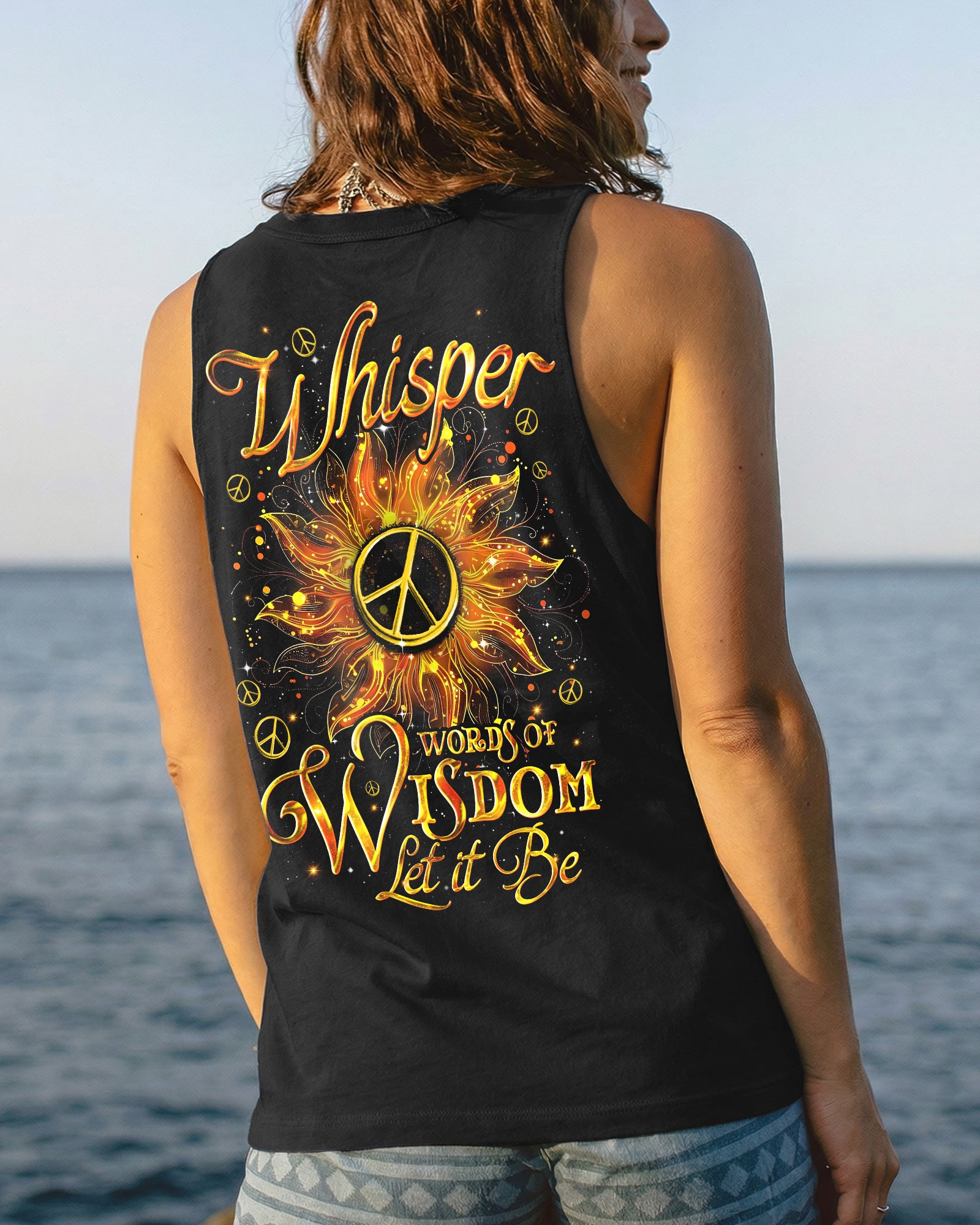 WHISPER WORDS OF WISDOM LET IT BE SUNFLOWER ALL OVER PRINT - TYQY0502262