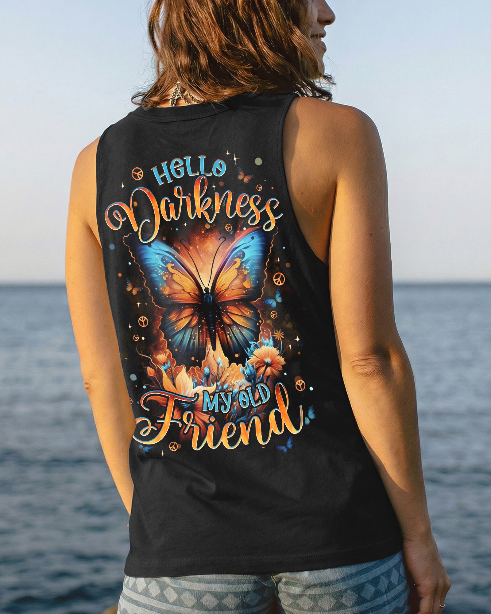 HELLO DARKNESS MY OLD FRIEND BUTTERFLY ALL OVER PRINT - TYPQ0302261