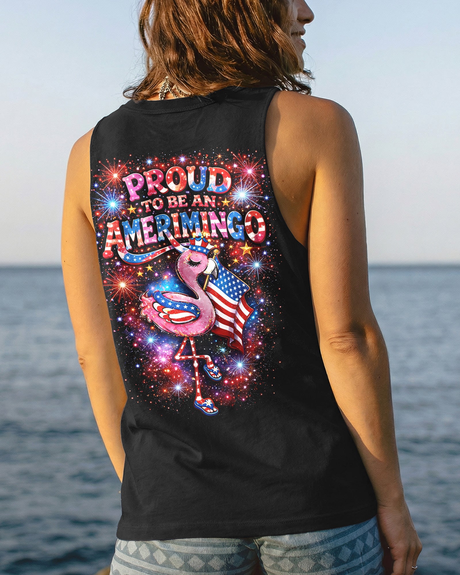 PROUD TO BE AN AMERIMINGO FLAMINGO ALL OVER PRINT - TLNO2303262