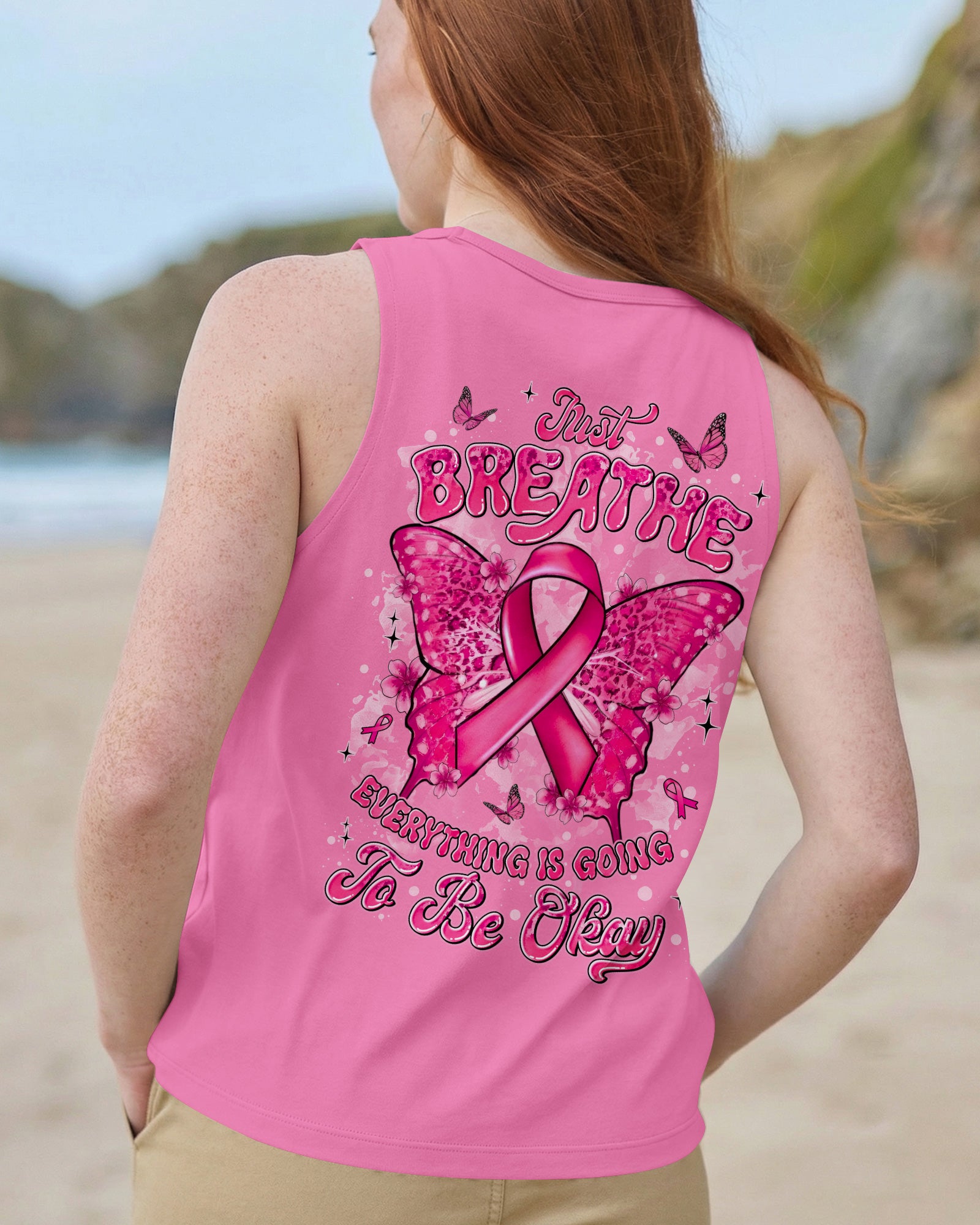 IN OCTOBER WE WEAR PINK HALLOWEEN BOO ALL OVER PRINT - TYLN1707263