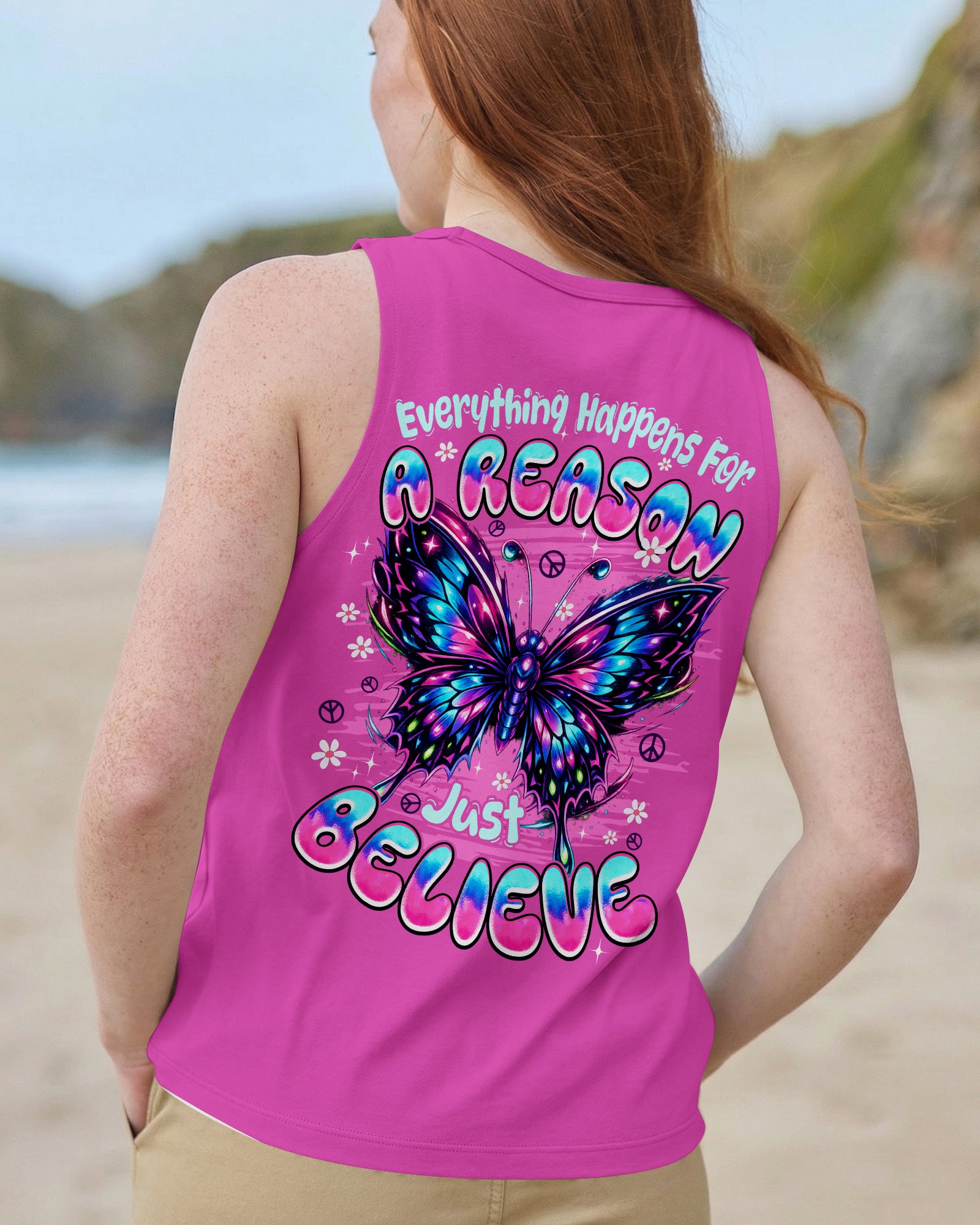 JUST BELIEVE BUTTERFLY ALL OVER PRINT - TYPQ2702263