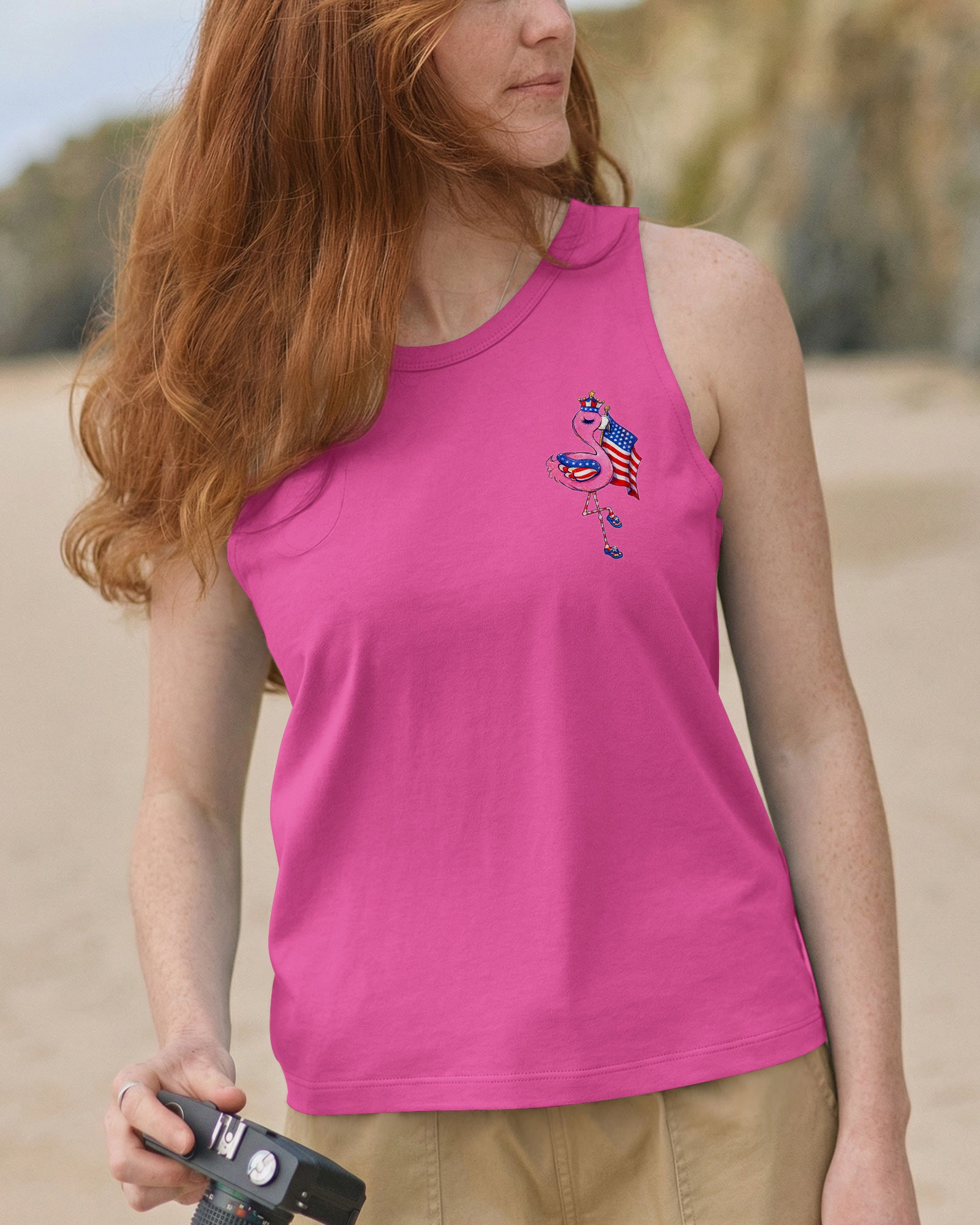 PROUD TO BE AN AMERIMINGO FLAMINGO ALL OVER PRINT  - TLNO2403262
