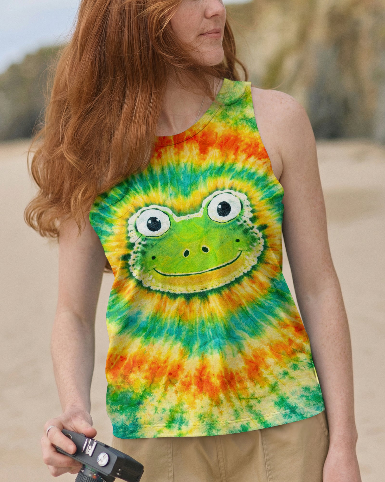 JUST BREATHE FROG SWIRL ALL OVER PRINT - TLNT1007263