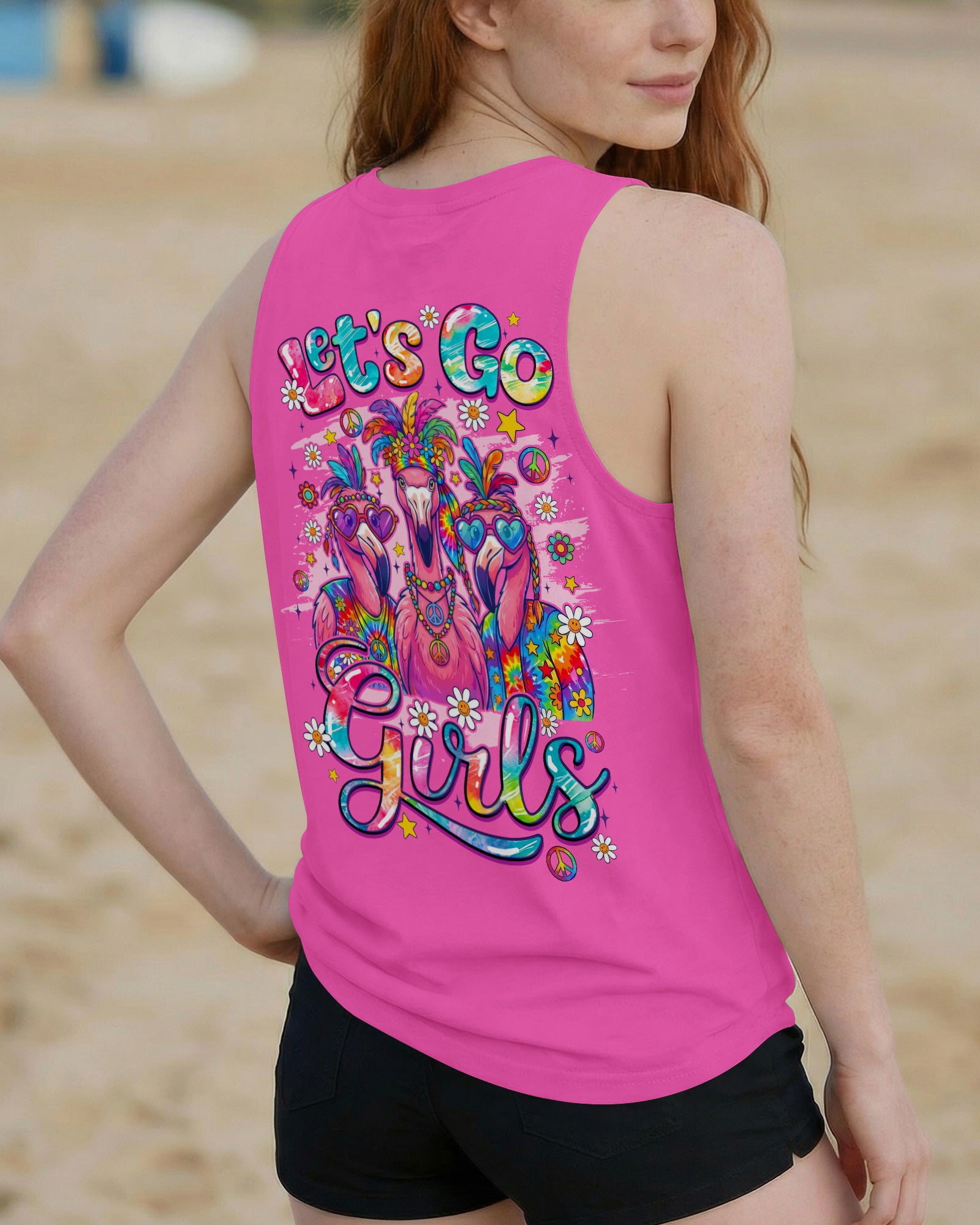 LET'S GO GIRLS FLAMINGO ALL OVER PRINT - TYQY2706261