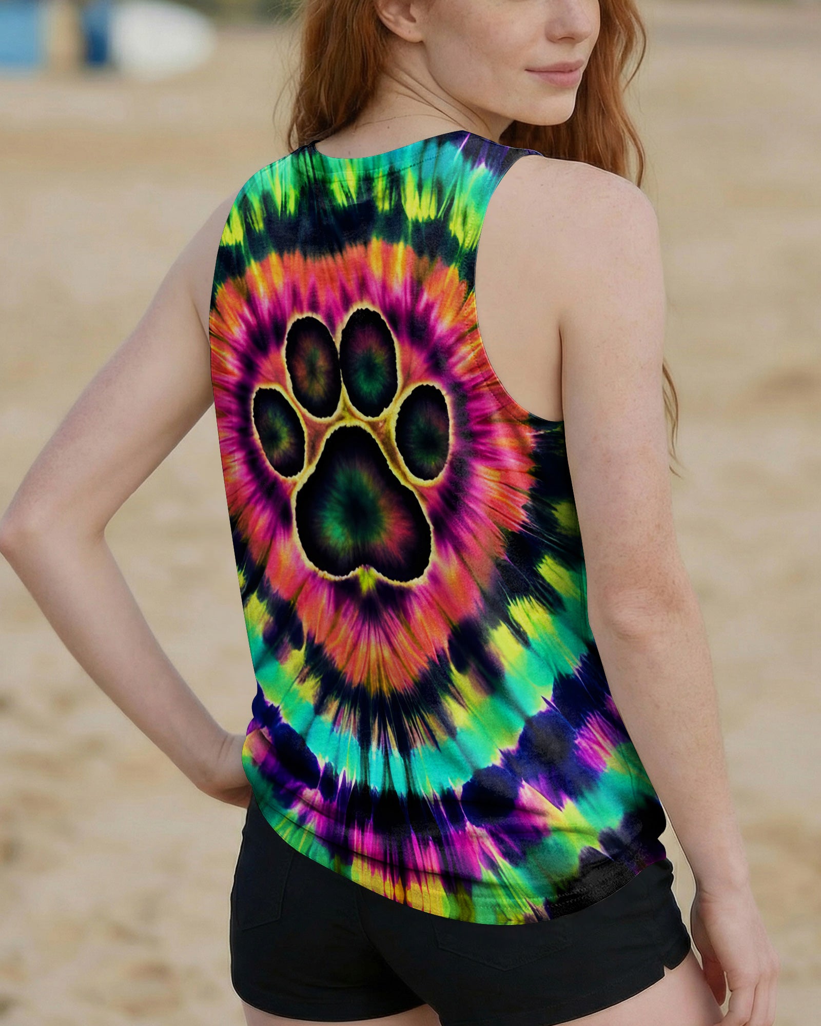 NEON COLORFUL PAW ALL OVER PRINT - TYQY2502261