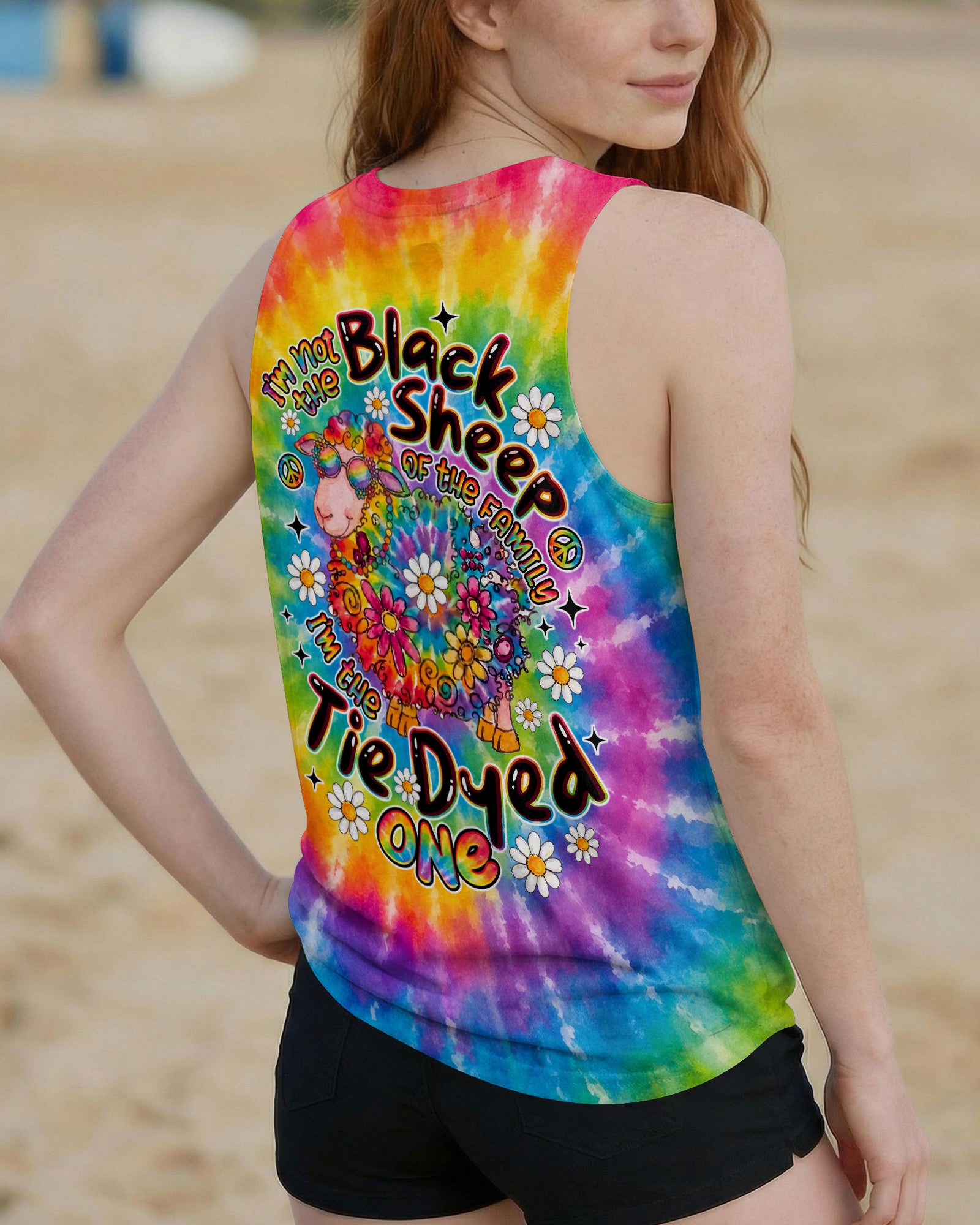 I'M NOT THE BLACK SHEEP TIE DYE ALL OVER PRINT - TLNO2707263