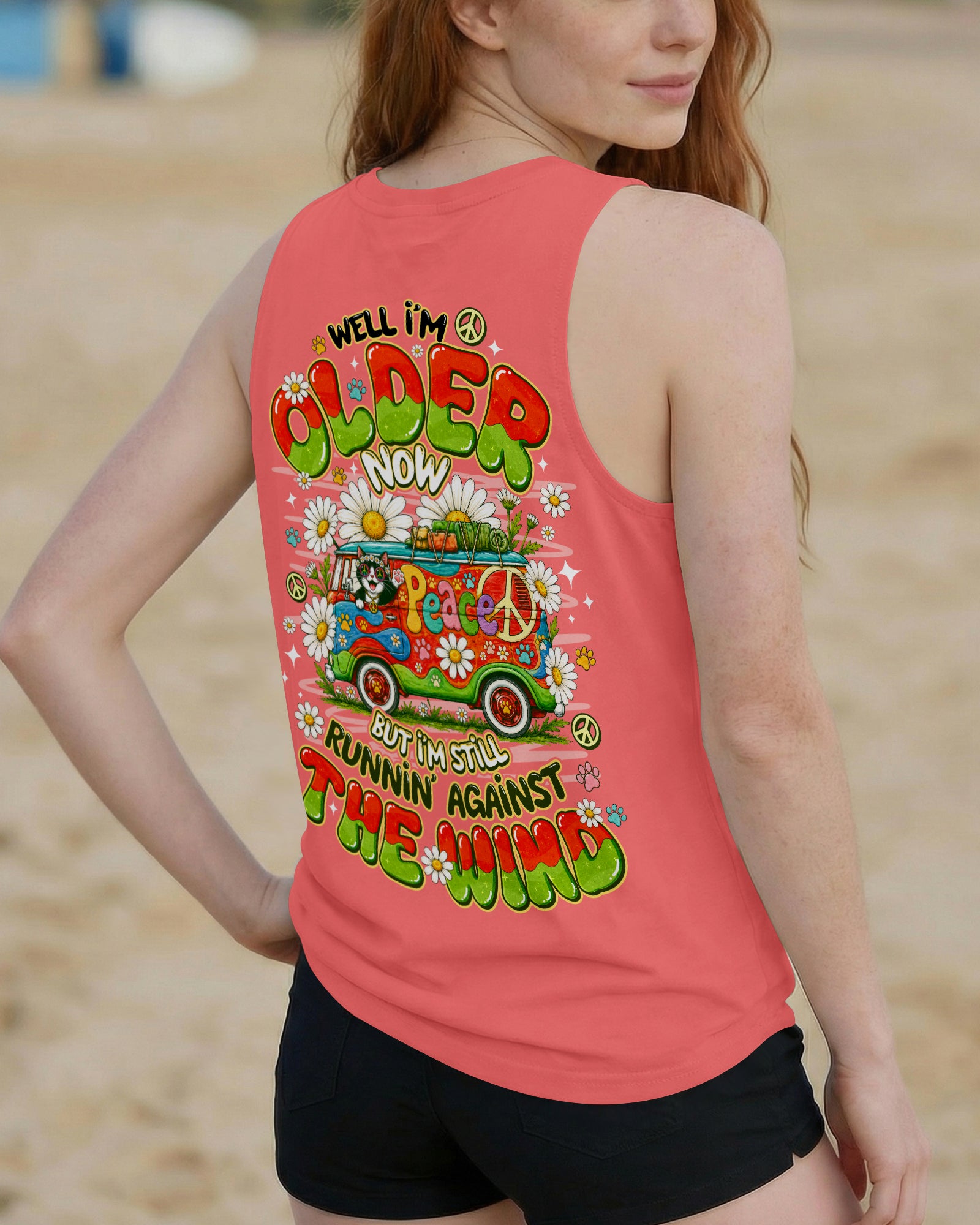 RUNNING AGAINST THE WIND BUS CAT ALL OVER PRINT - TLNO1007262