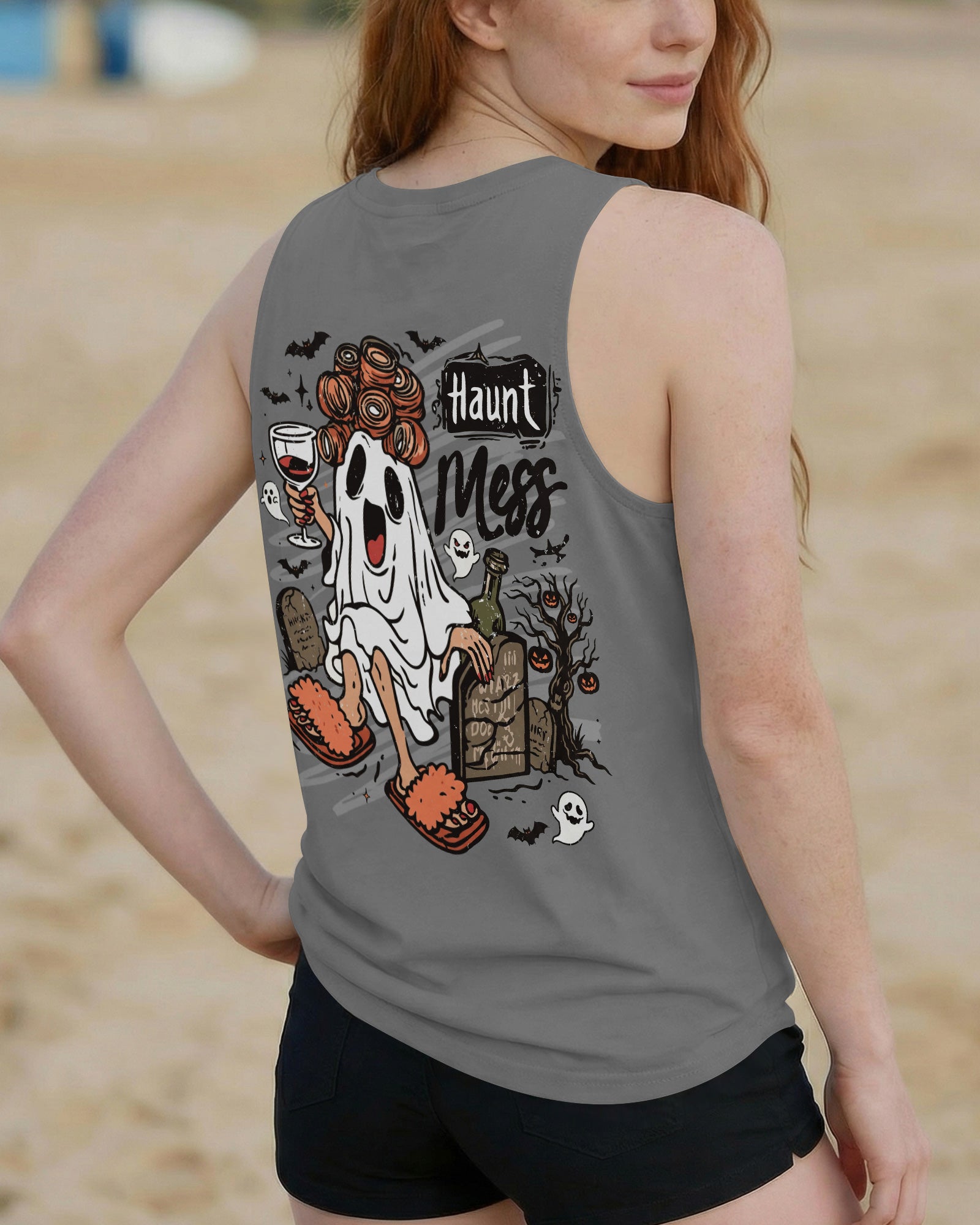 HAUNT MESS SPOOKY BOO HALLOWEEN ALL OVER PRINT  - TLNT1707263