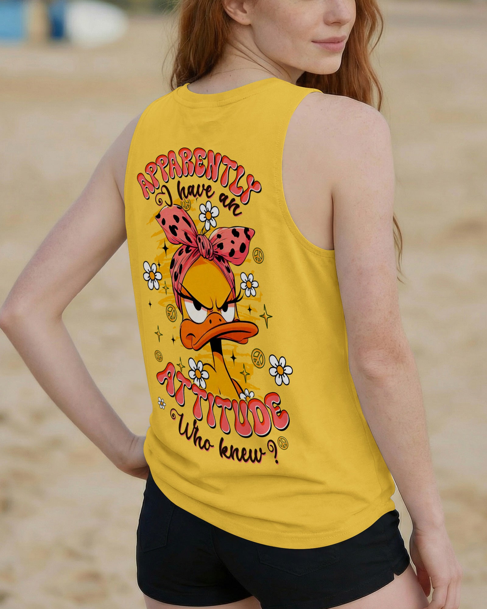 APPARENTLY I HAVE AN ATTITUDE WHO KNEW DUCK ALL OVER PRINT - TLTW0403261
