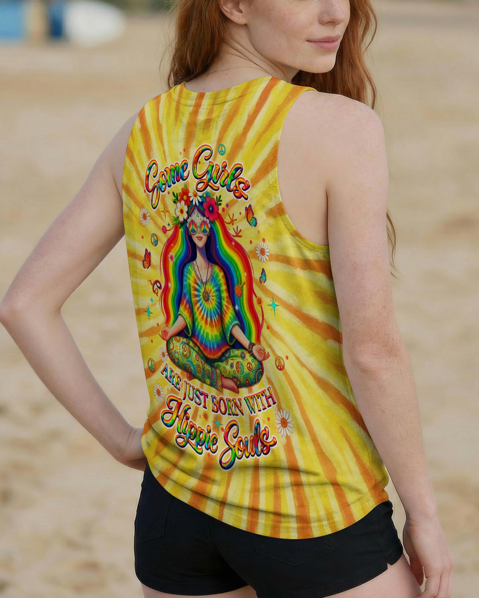 SOME GIRLS ARE JUST BORN WITH HIPPIE SOULS ALL OVER PRINT - YHLT0502262