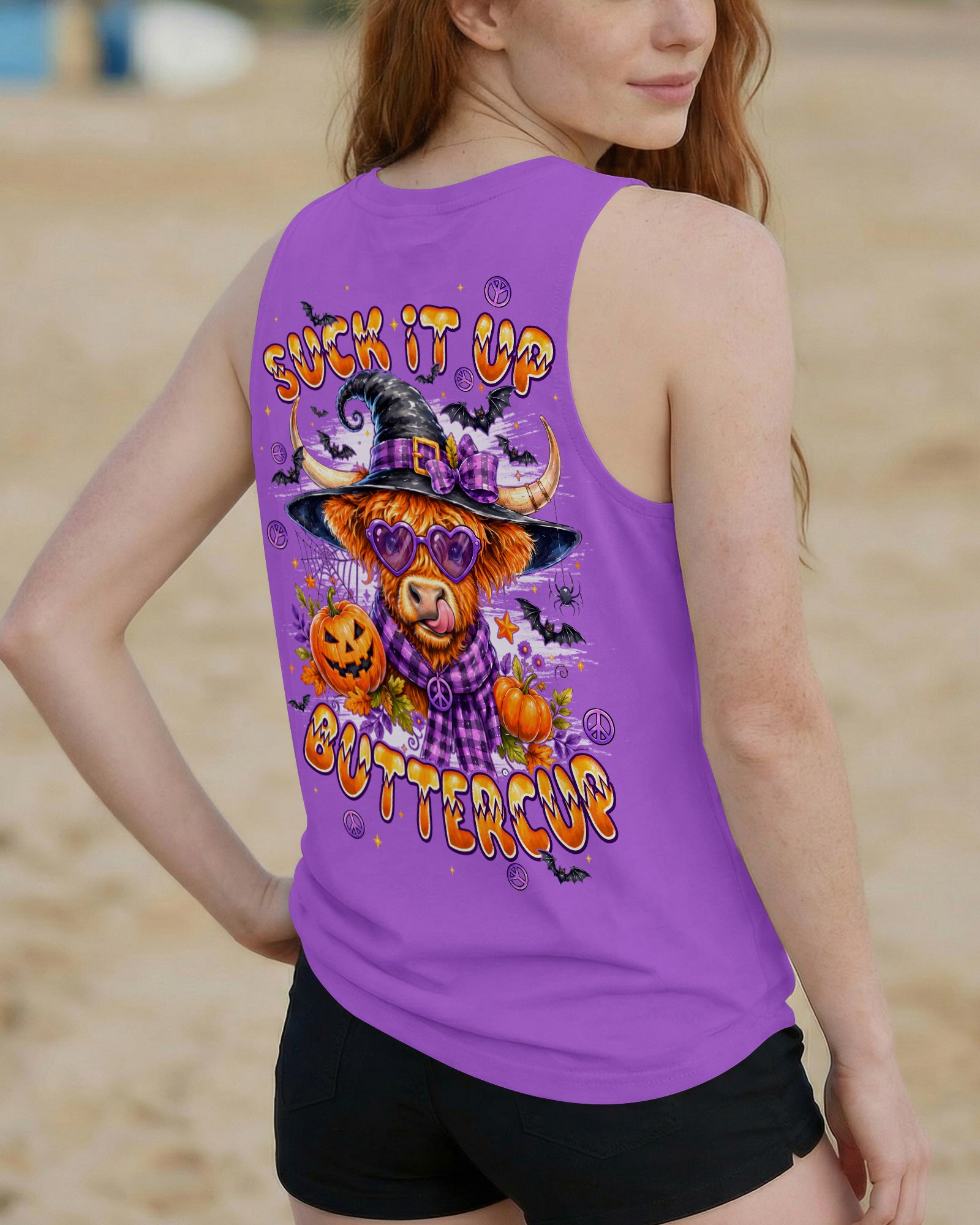 SUCK IT UP BUTTERCUP HALLOWEEN HIGHLAND COW ALL OVER PRINT - TYPQ2007261