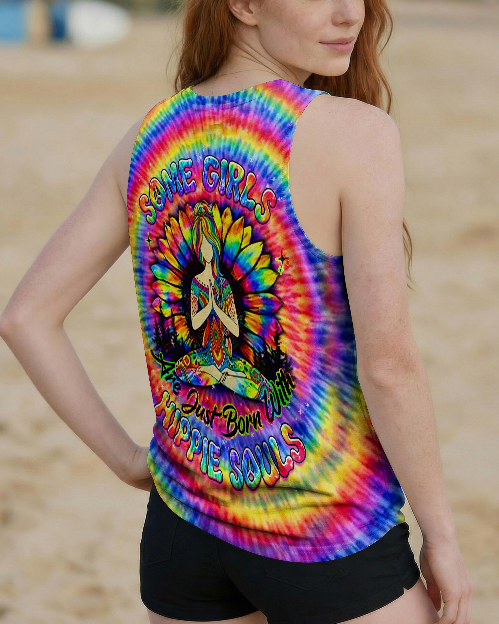 SOME GIRLS ARE JUST BORN WITH HIPPIE SOULS ALL OVER PRINT - YHHG2602261