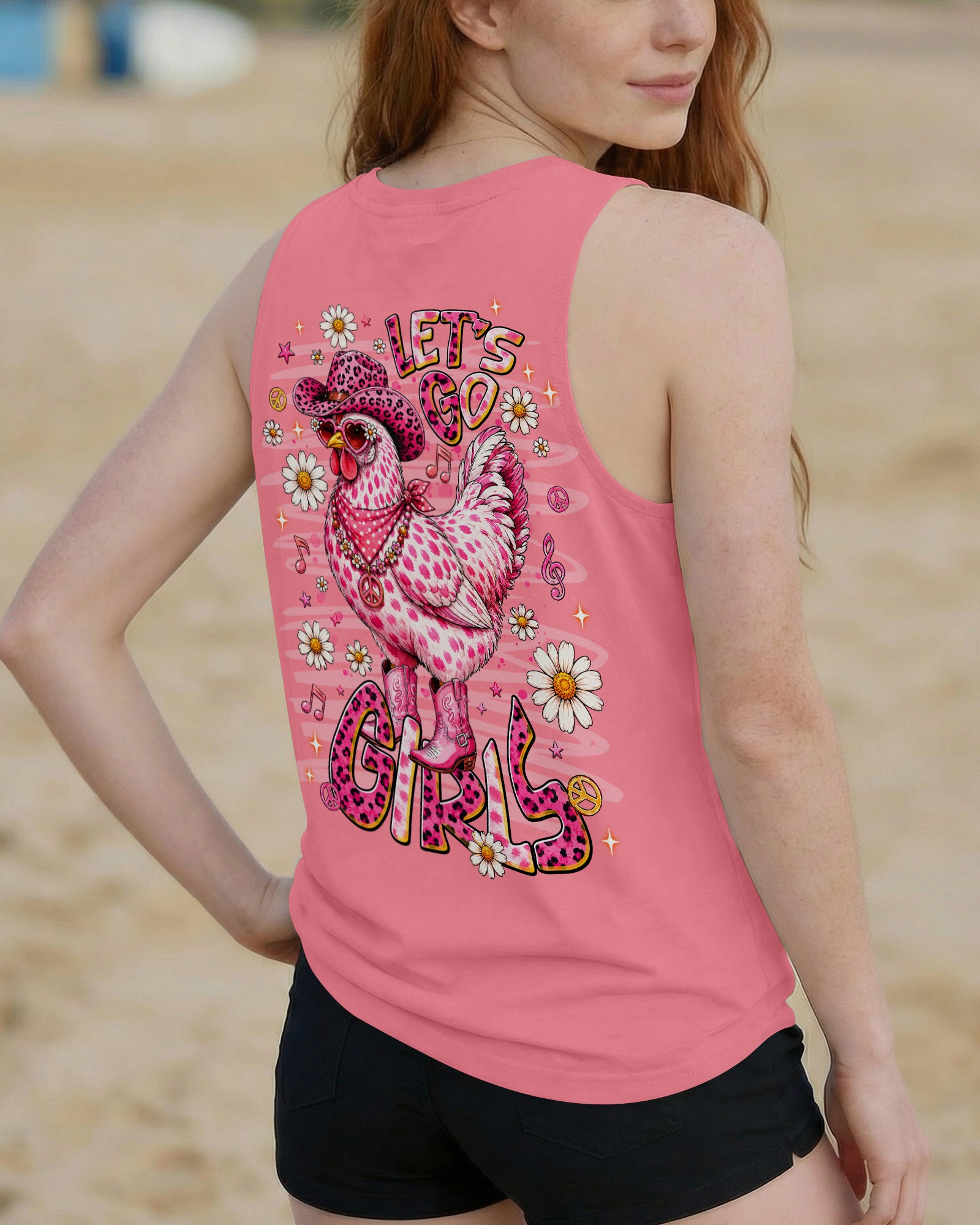 LET'S GO GIRLS HEN CHICKEN ALL OVER PRINT - TLNT2606261