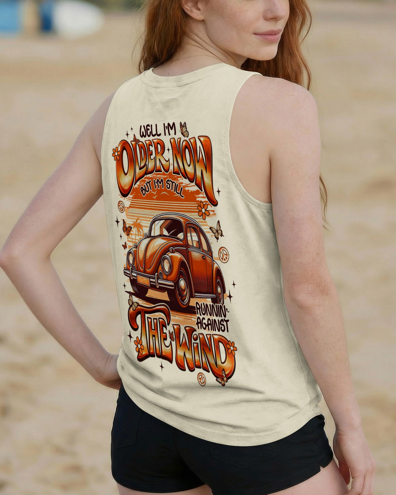 RUNNING AGAINST THE WIND RETRO CAR ALL OVER PRINT  - TLNT2003262