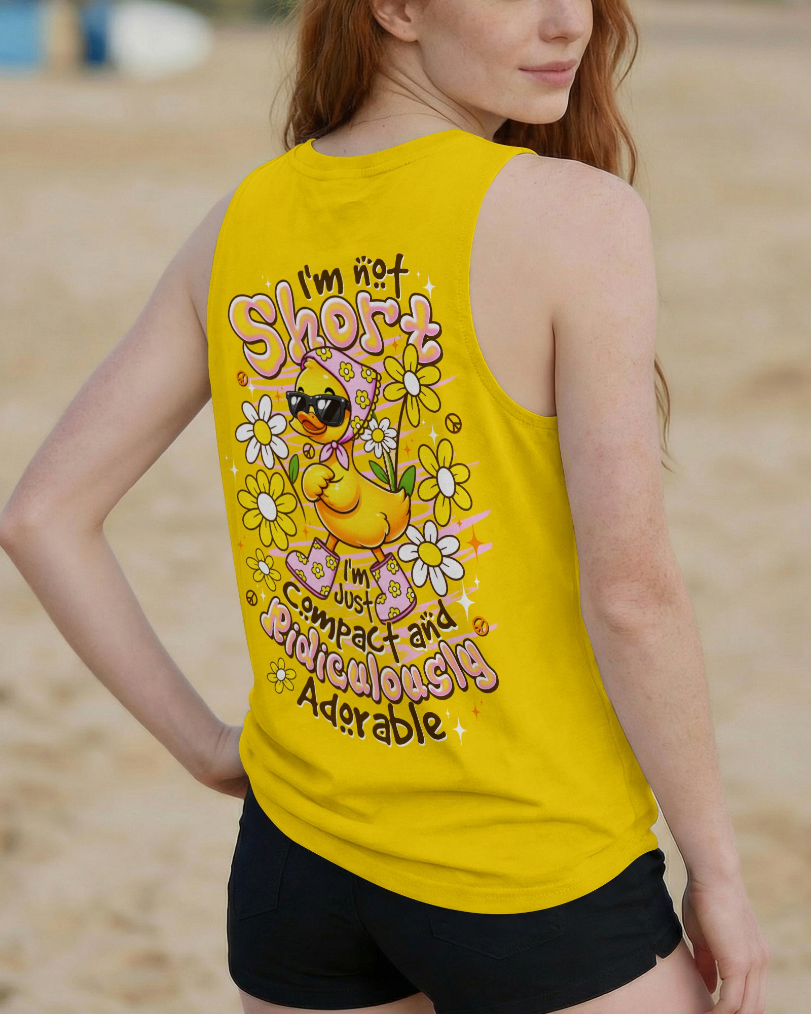 I'M NOT SHORT DUCK  ALL OVER PRINT - TLTW1107263