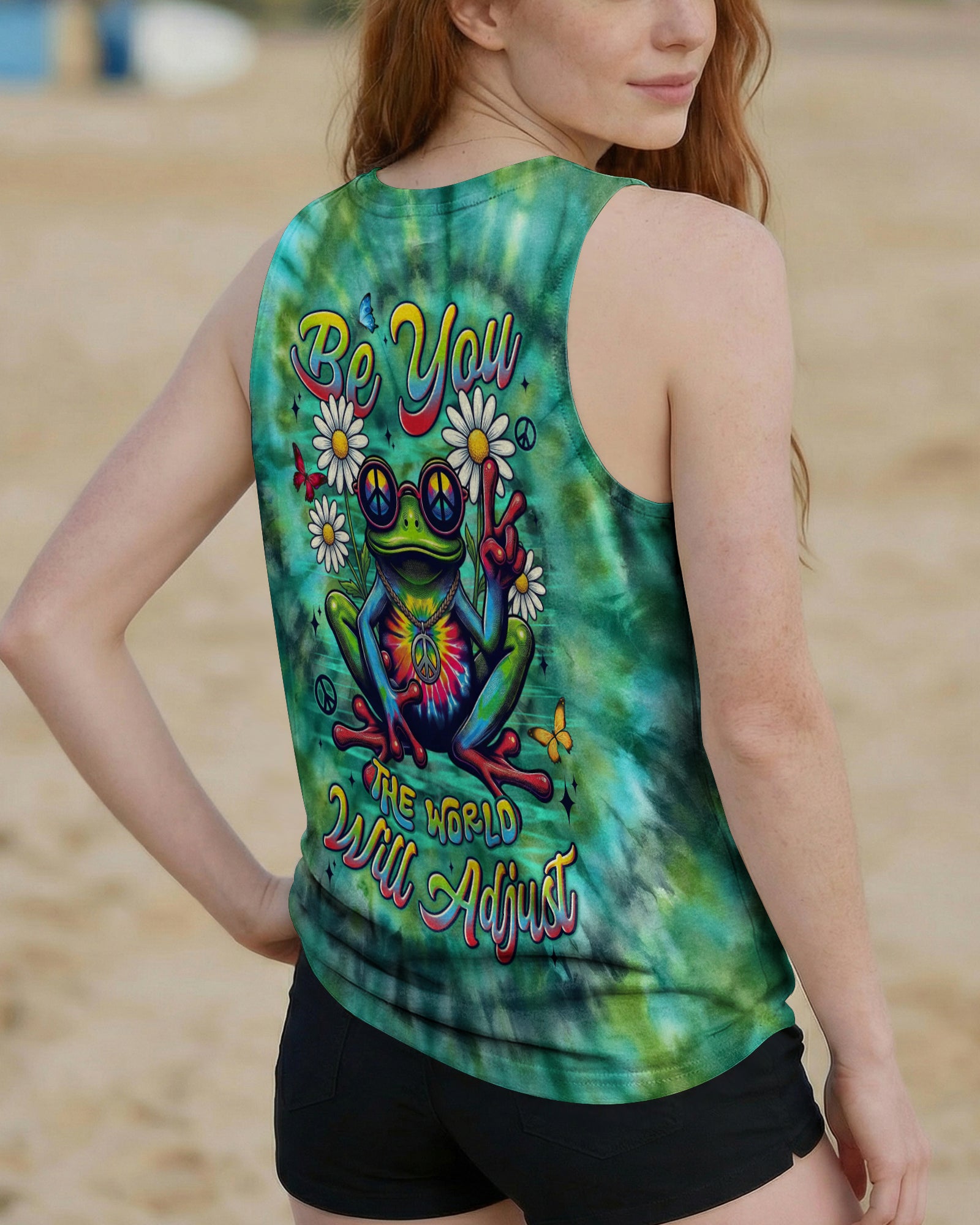 BE YOU THE WORLD WILL ADJUST FROG ALL OVER PRINT - TYLN1303263