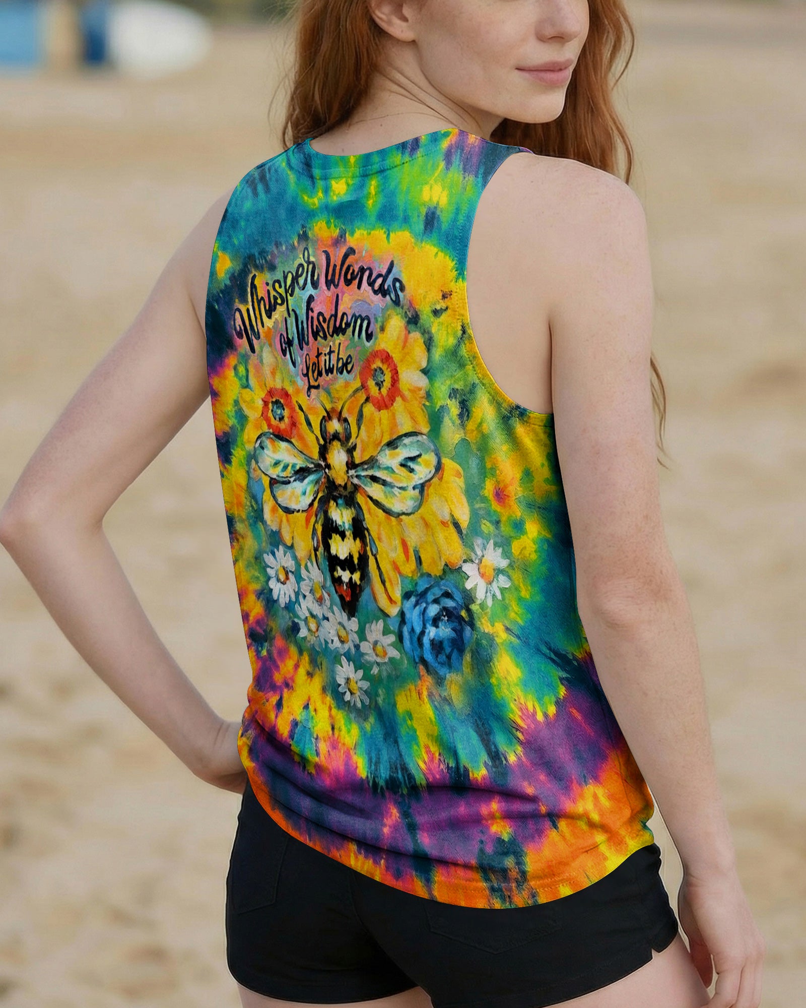 SUNFLOWER BEE WISDOM ALL OVER PRINT - RI2703261