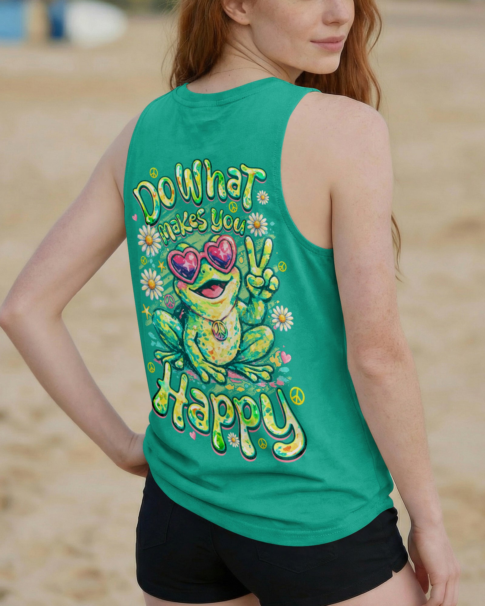 DO WHAT MAKES YOU HAPPY FROG ALL OVER PRINT - TYQY1307262
