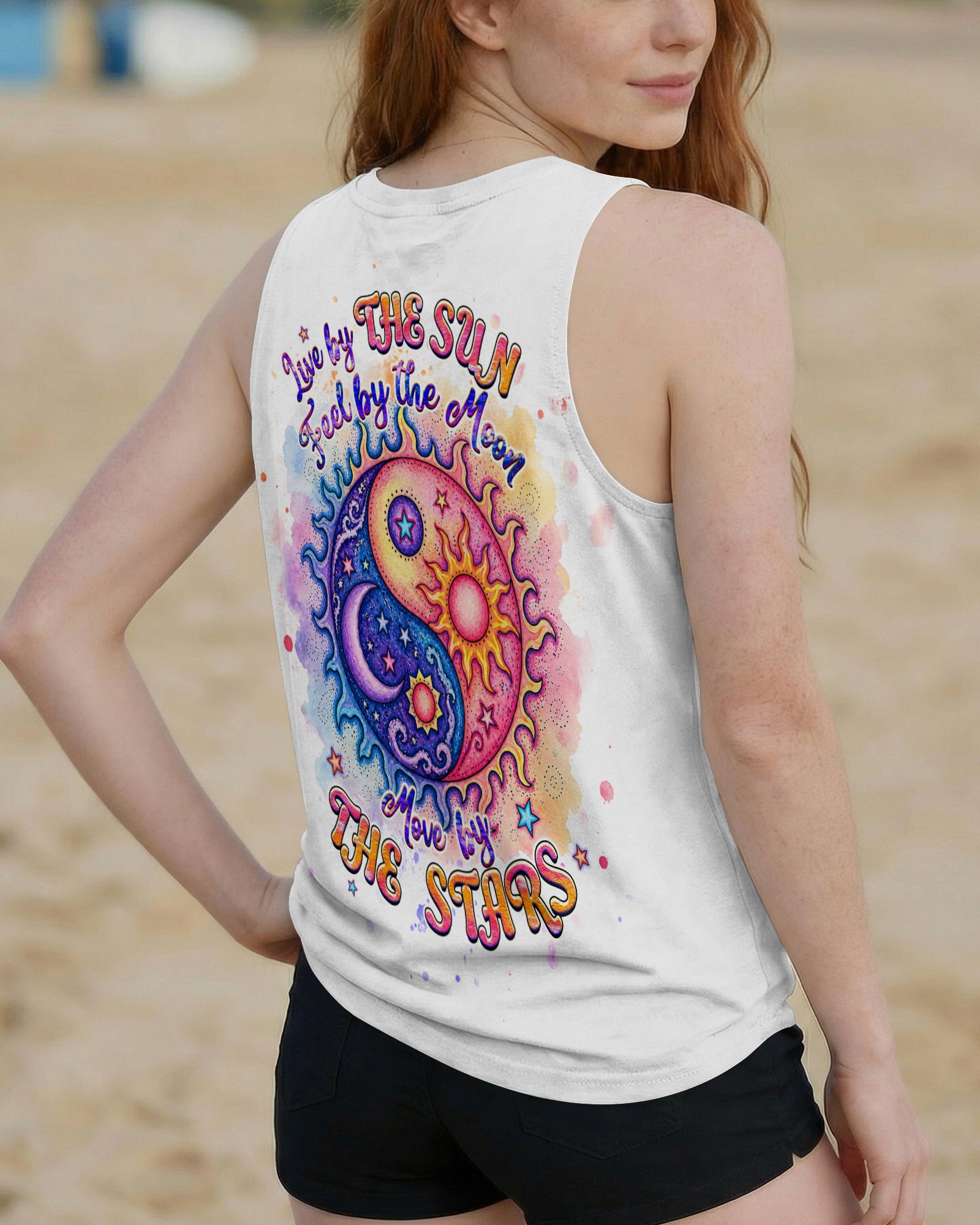 LIVE BY THE SUN FEEL BY THE MOON  ALL OVER PRINT - TLHG2904264