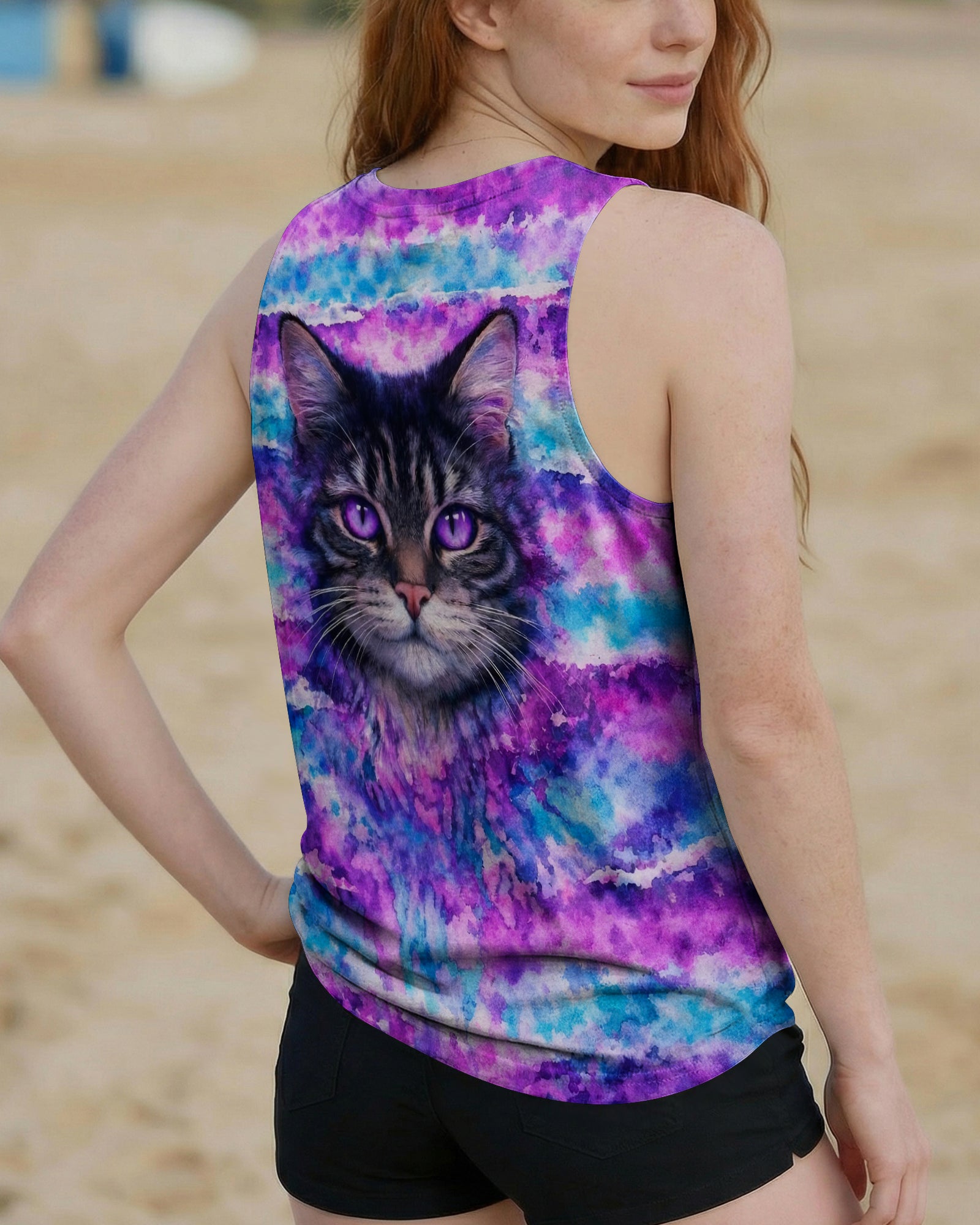 MYSTICAL CAT ALL OVER PRINT - TLNO0903262