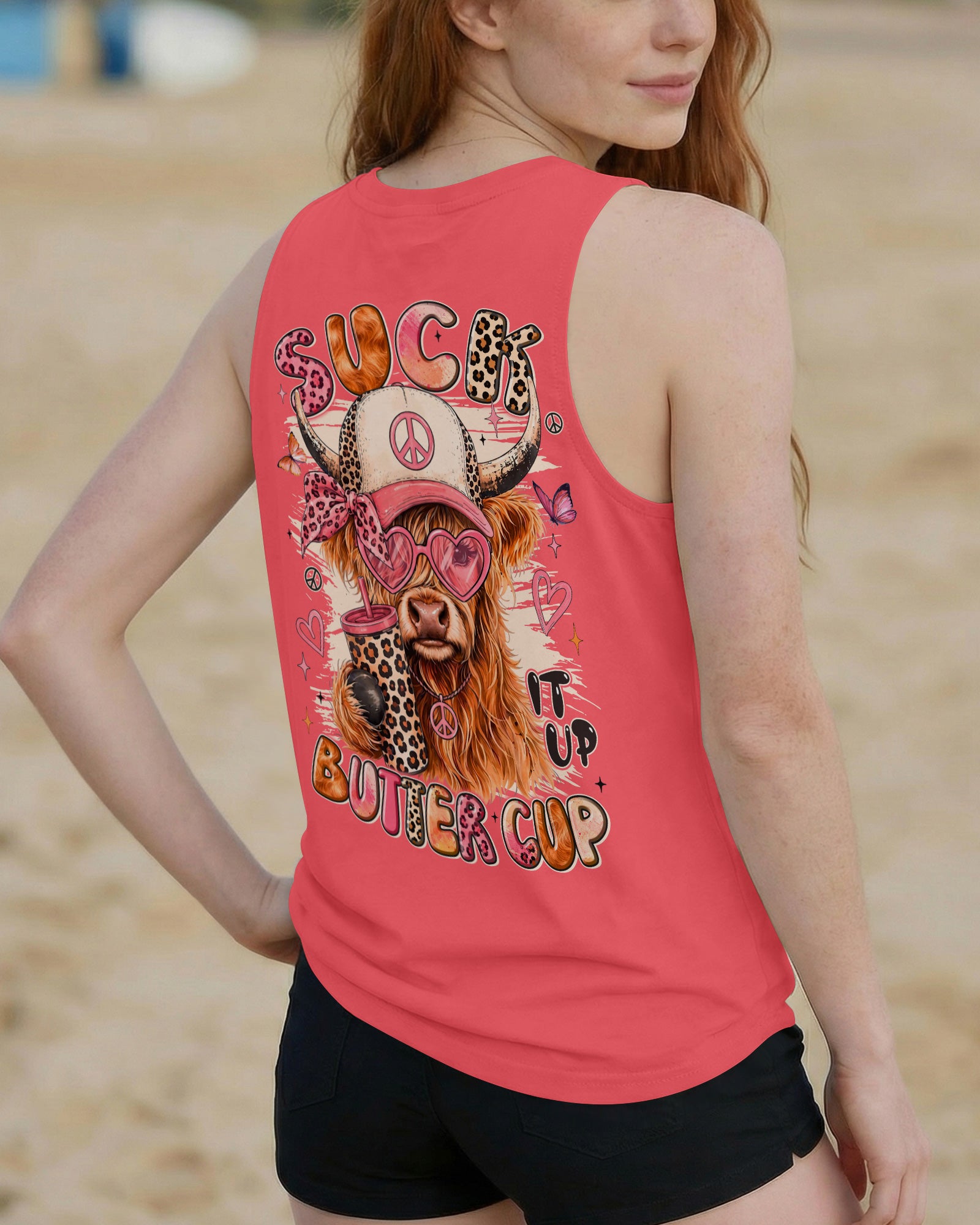 SUCK IT UP BUTTERCUP HIGHLAND COW ALL OVER PRINT - TYLN0608261