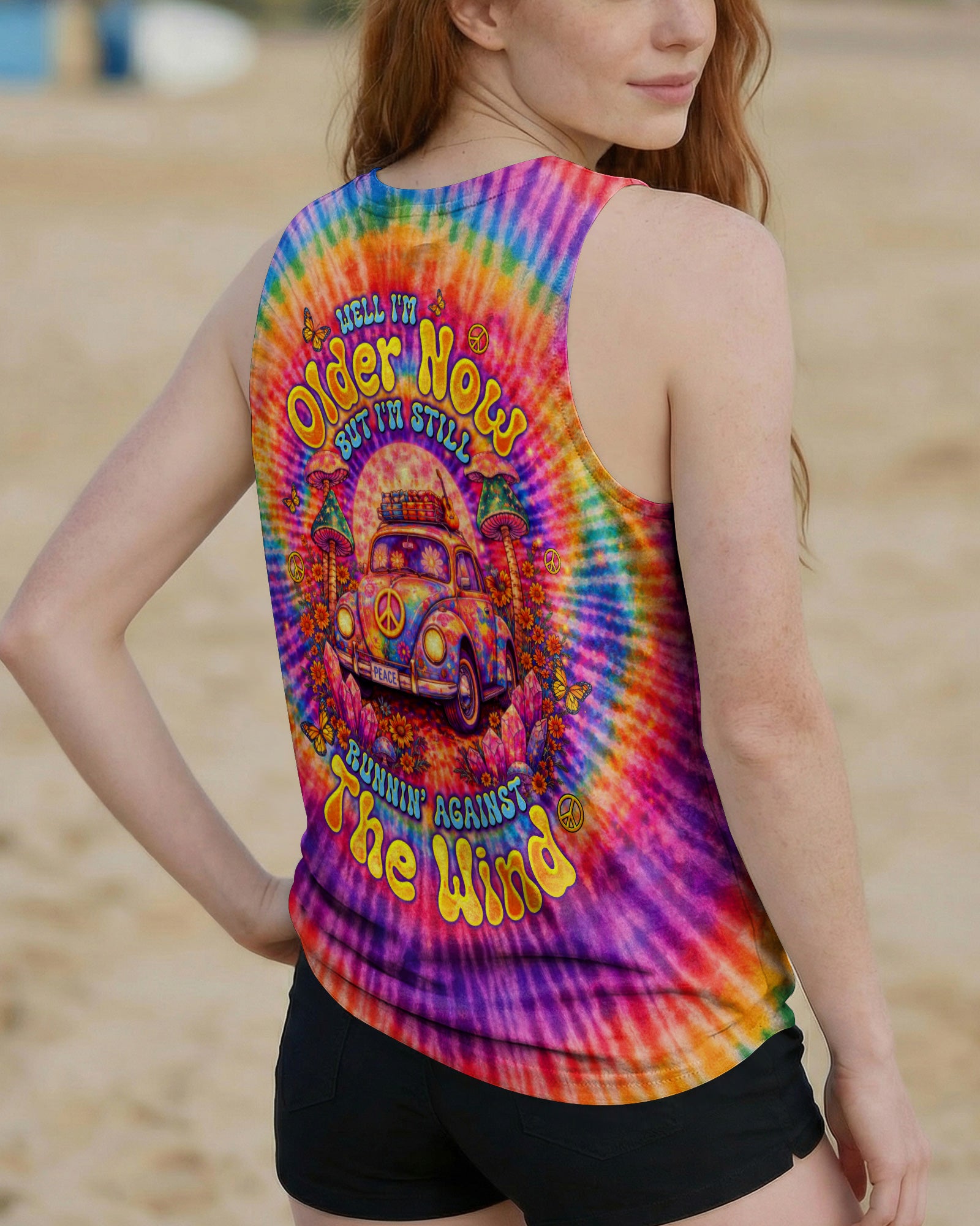 RUNNING AGAINST THE WIND CAR SWIRL ALL OVER PRINT  - TLTW2502261