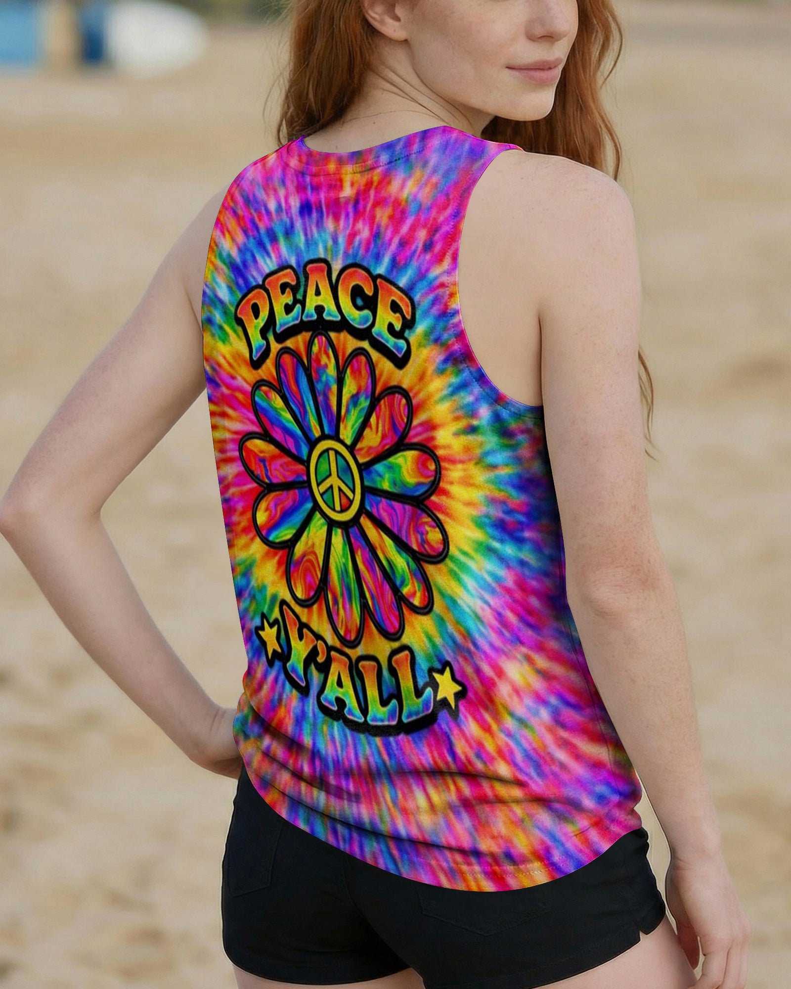 PEACE Y'ALL  ALL OVER PRINT - YHHN2702261