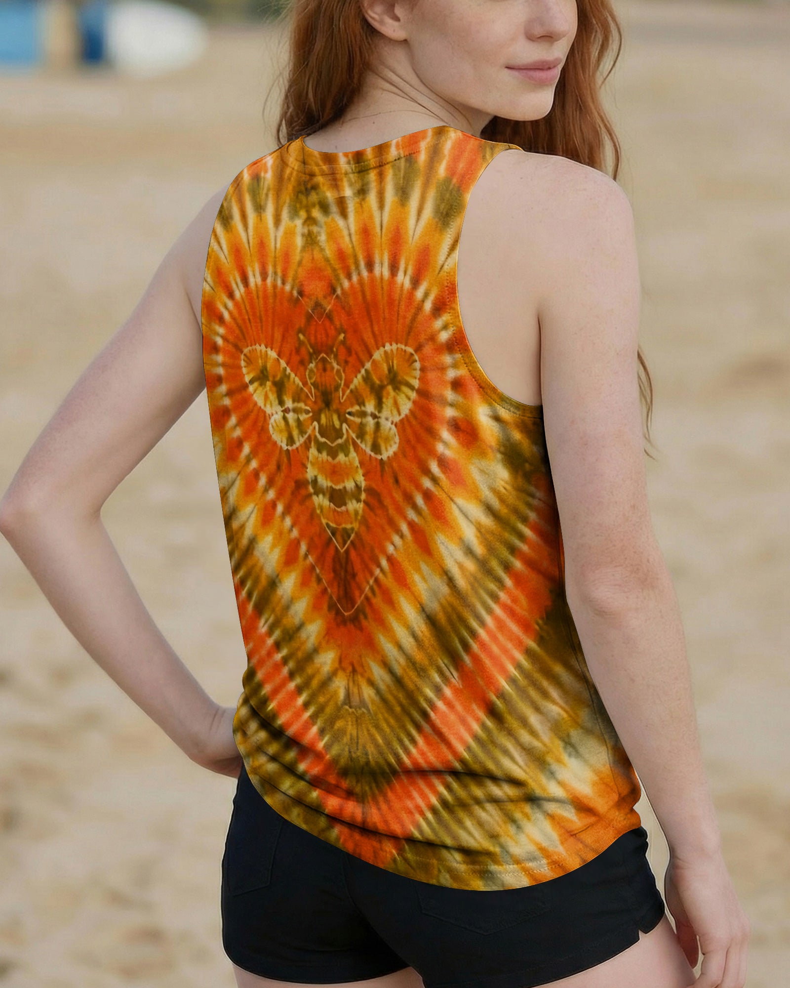 HONEY BEE HEART ALL OVER PRINT - TYQY1303262