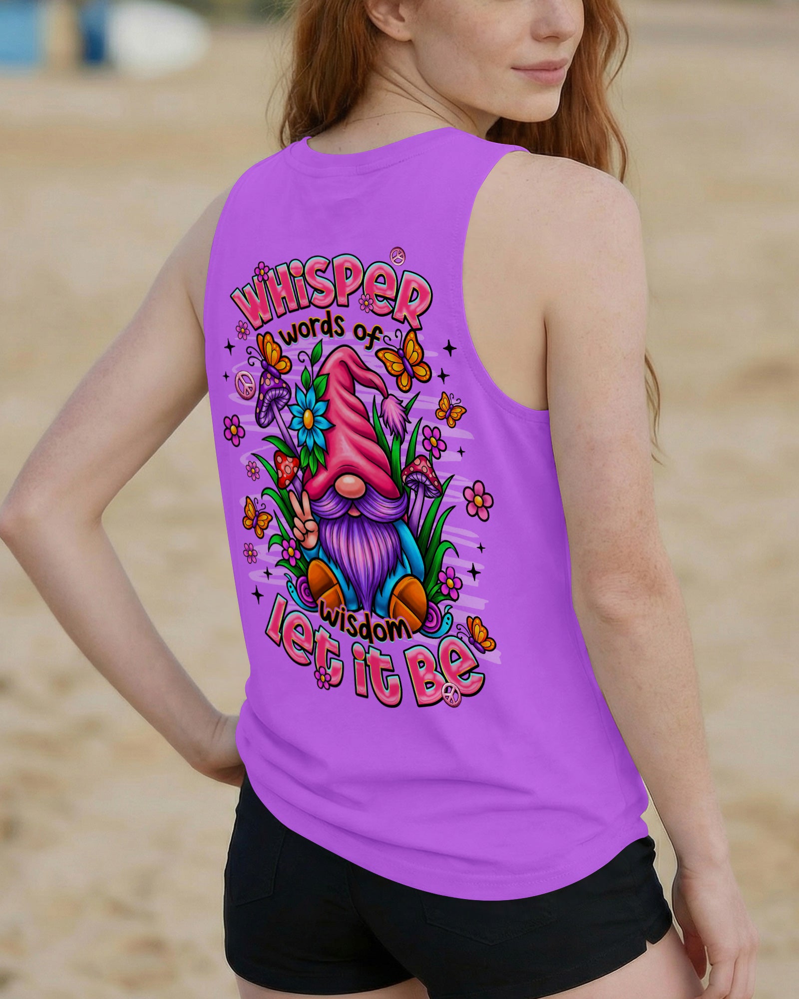 WHISPER WORDS OF WISDOM LET IT BE GNOME ALL OVER PRINT - TLNT2907261