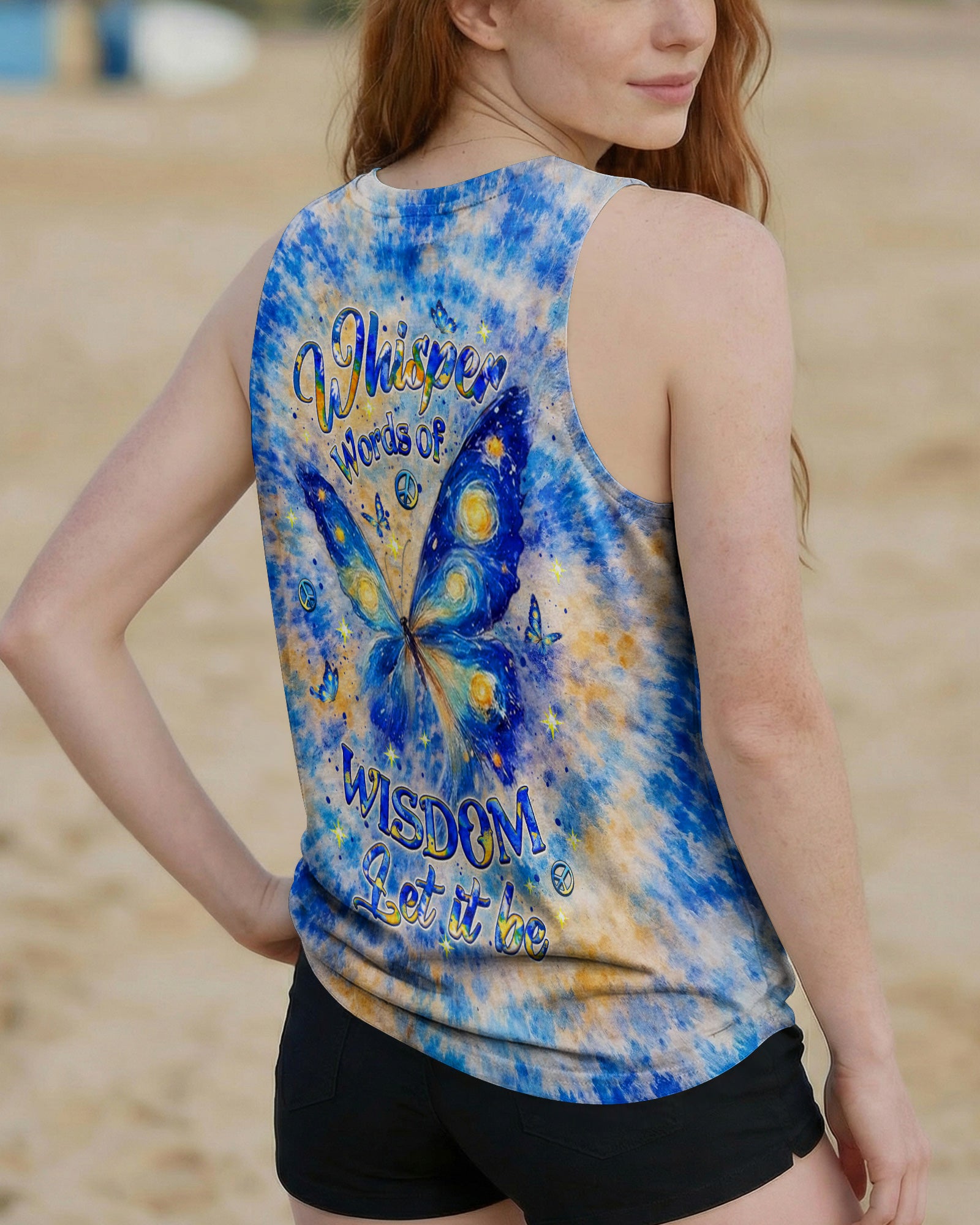 WHISPER WORDS OF WISDOM LET IT BE BUTTERFLY ALL OVER PRINT - YHLT2702262