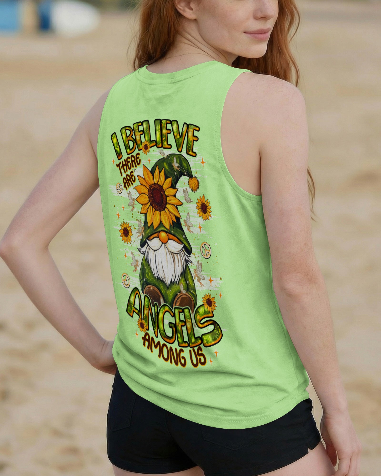 I BELIEVE THERE ARE ANGELS AMONG US GNOME  ALL OVER PRINT - TLNT0502261