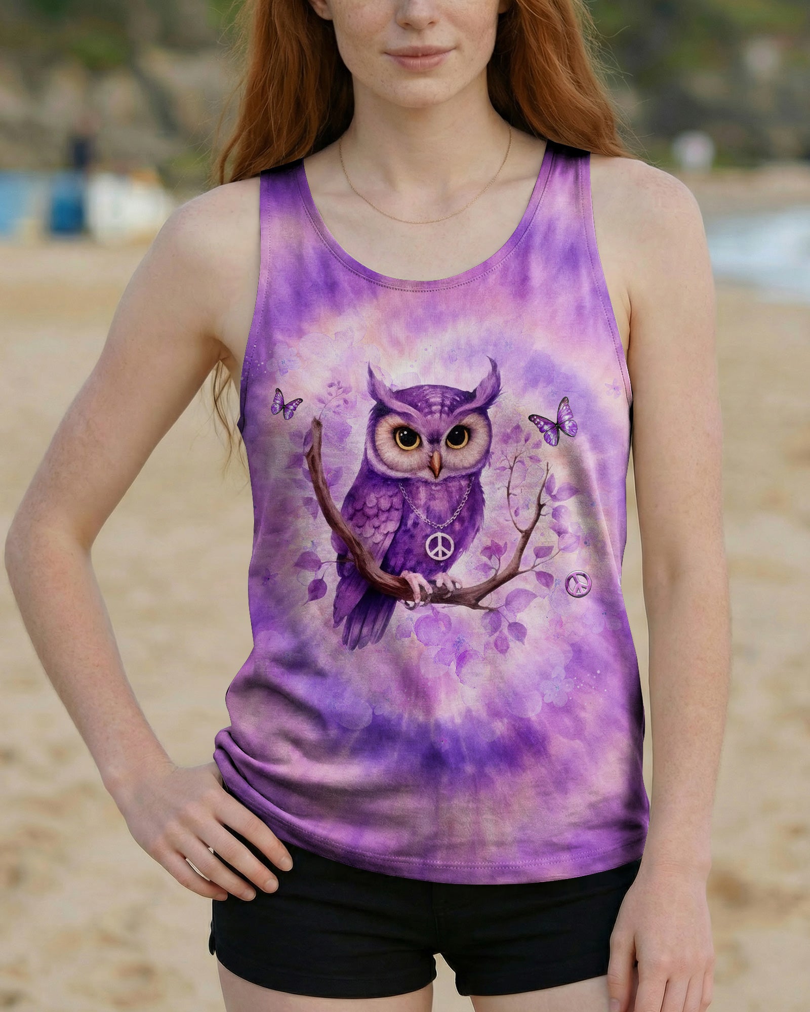 WHISPER WORDS OF WISDOM LET IT BE OWL ALL OVER PRINT - YHHG2702261